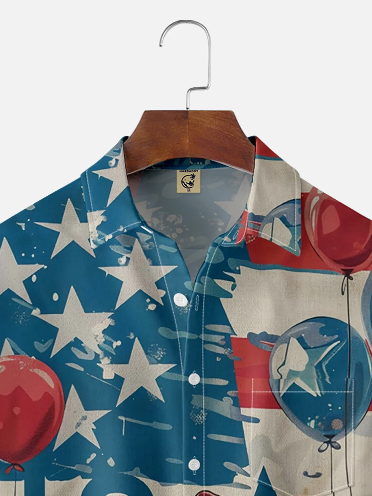 Moisture Wicking American Flag Gnome Hawaiian Shirt