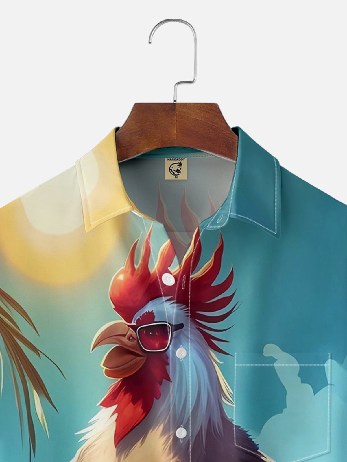 Moisture Wicking Beach Chicken Hawaiian Shirt