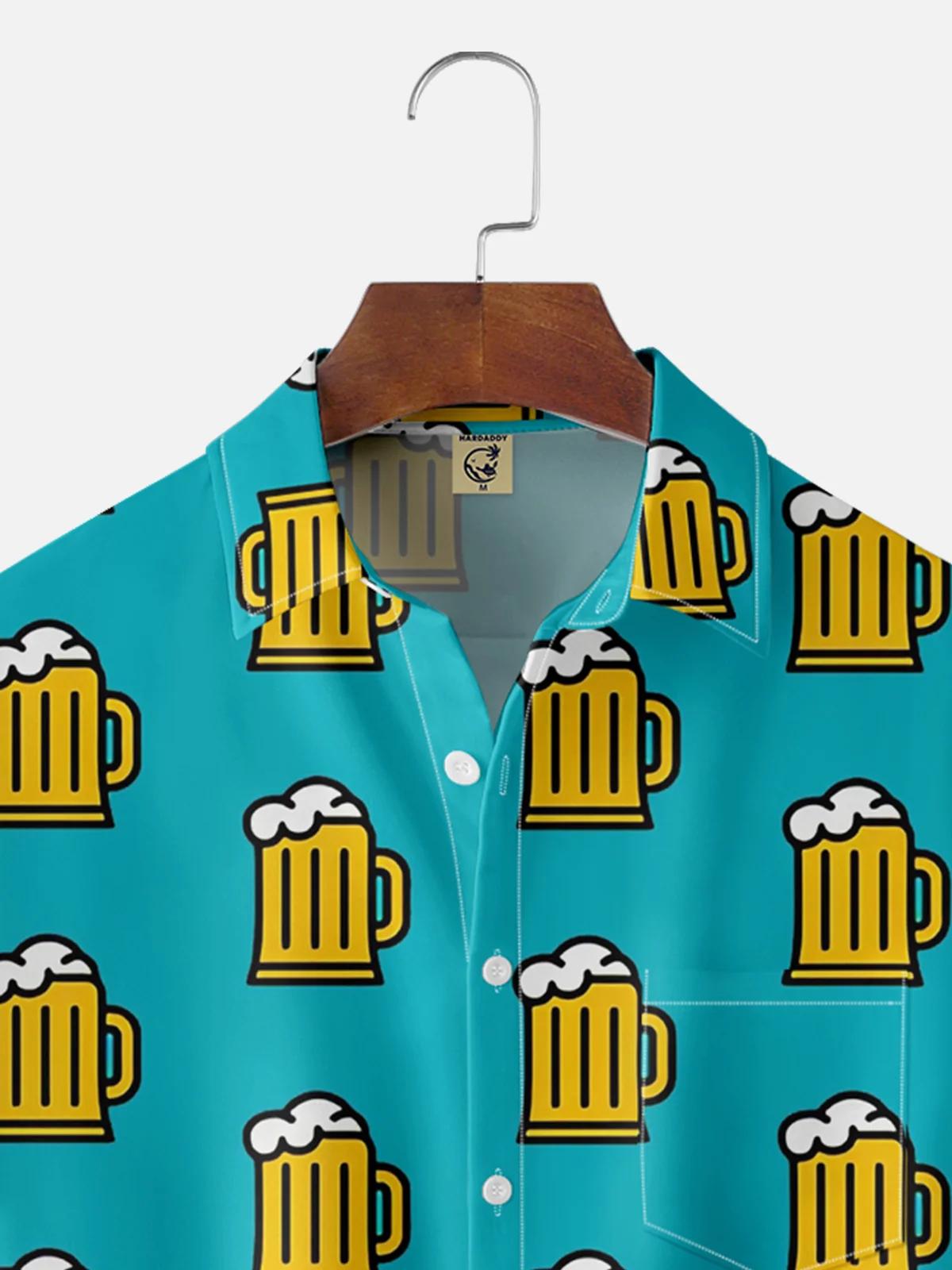 Moisture-wicking Beer Chest Pocket Hawaiian Shirt