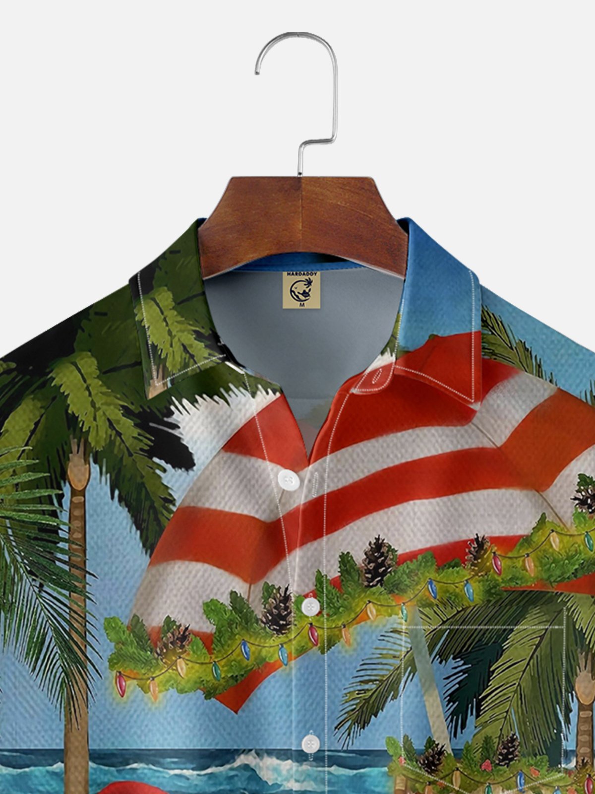 Moisture Wicking Santa Claus Holiday Hawaiian Shirt