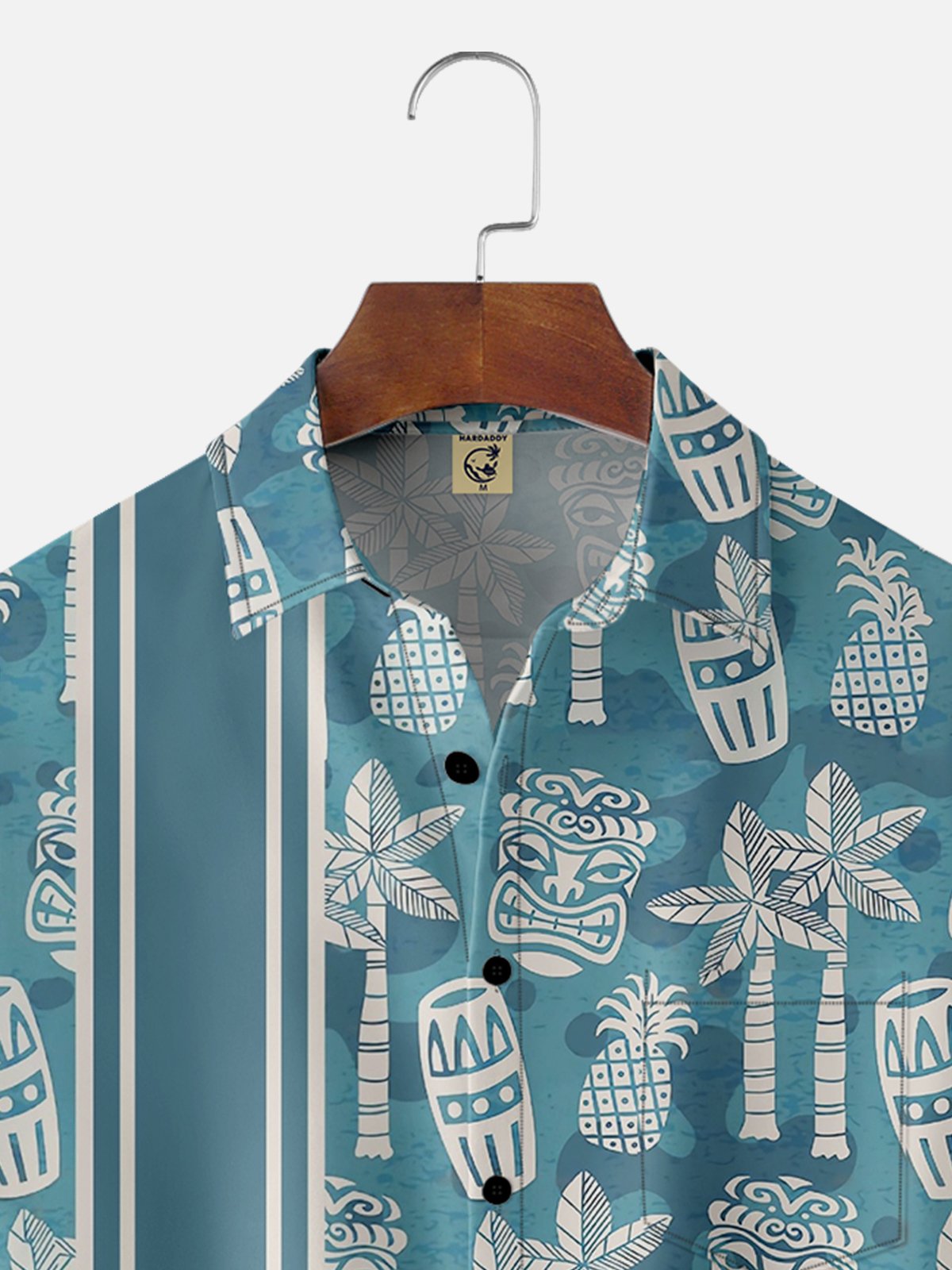 Moisture-wicking Tiki Parrots Chest Pocket Bowling Shirt