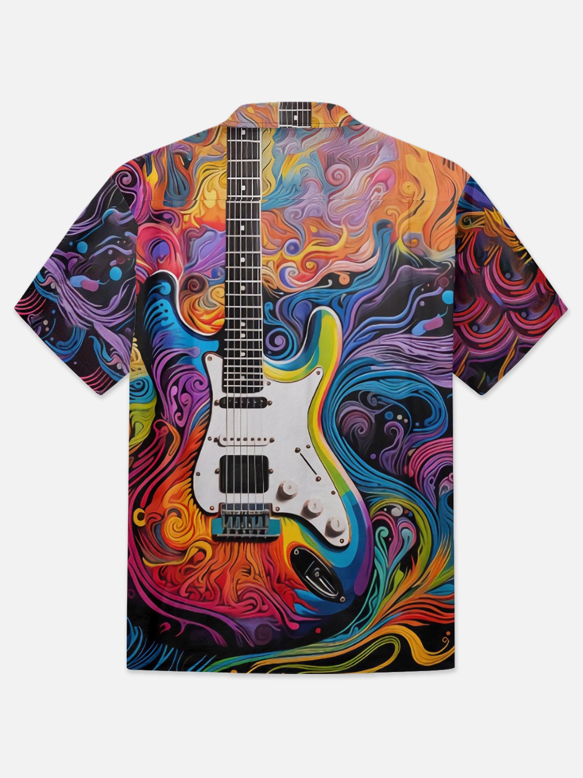 Moisture-wicking Music Chest Pocket Hawaiian Shirt