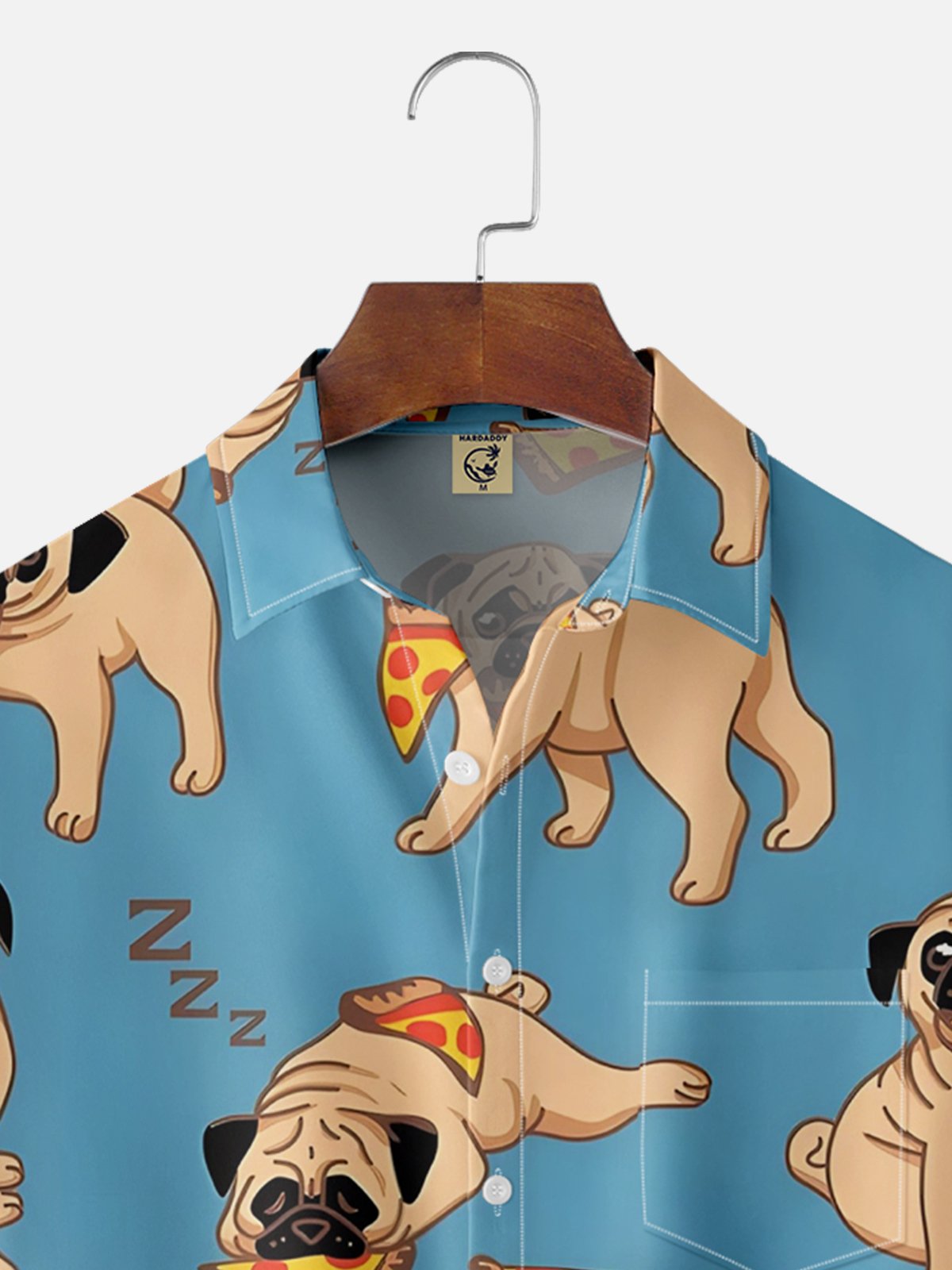 Moisture-wicking Dog Chest Pocket Hawaiian Shirt