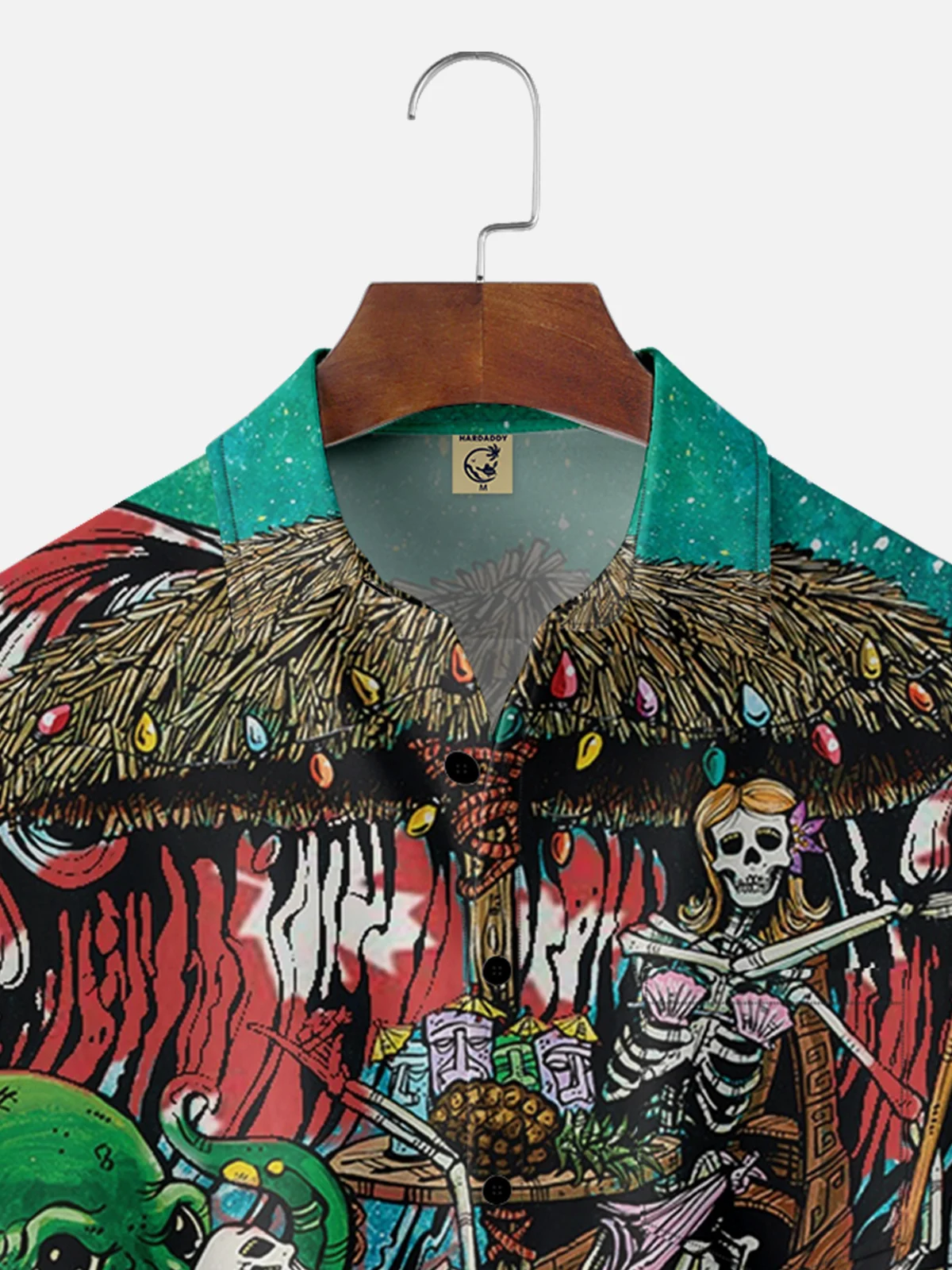 Octopus And Skeleton Carnival Hawaiian Shirt By David Lozeau