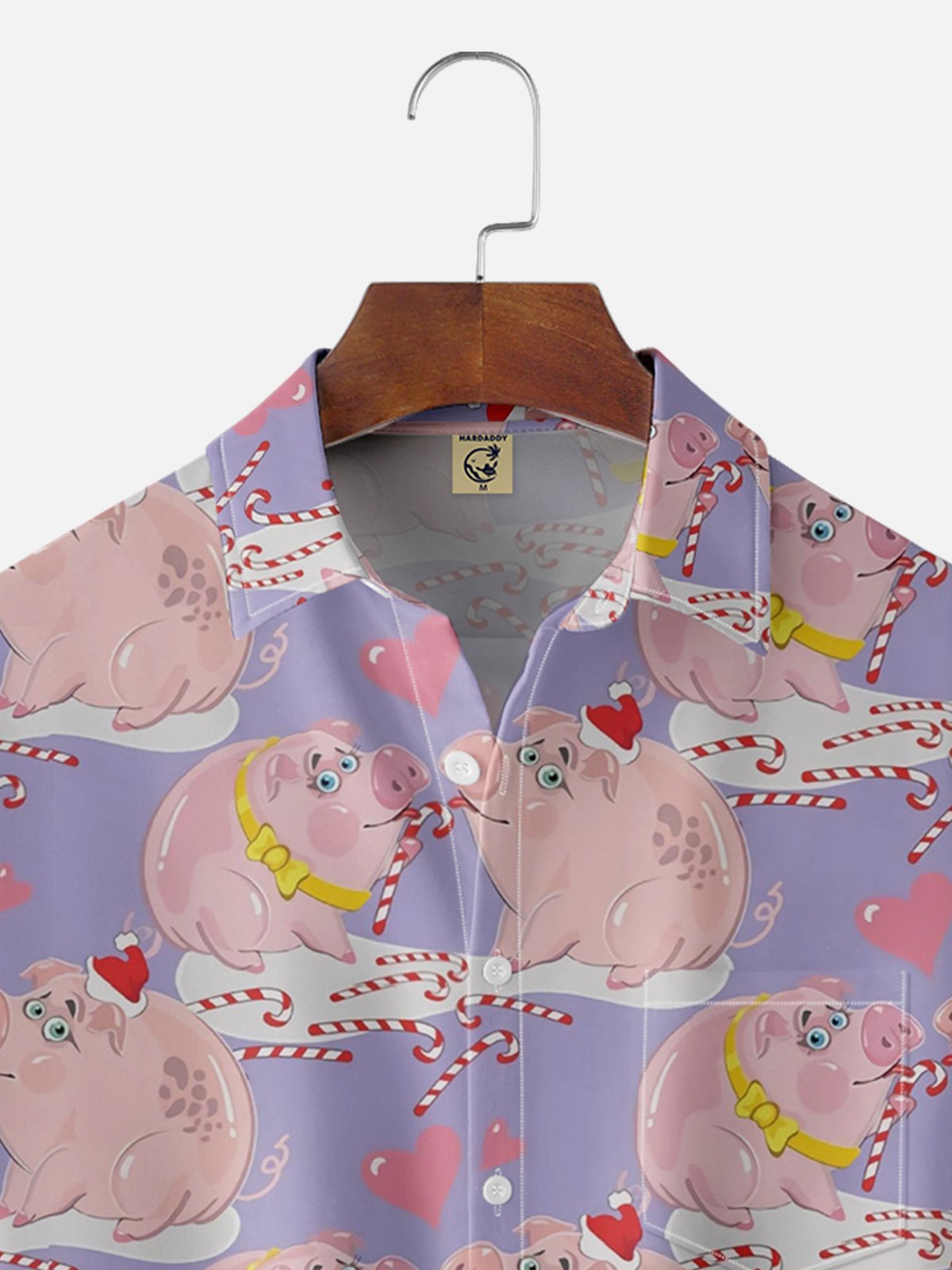 Moisture Wicking Christmas Pig Hawaiian Shirt