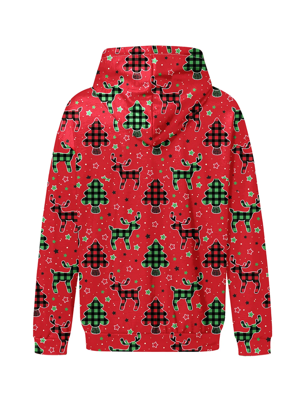 Moisture-wicking Santa Claus Skateboard Illustration Hooded Long Sleeve Sweatshirt