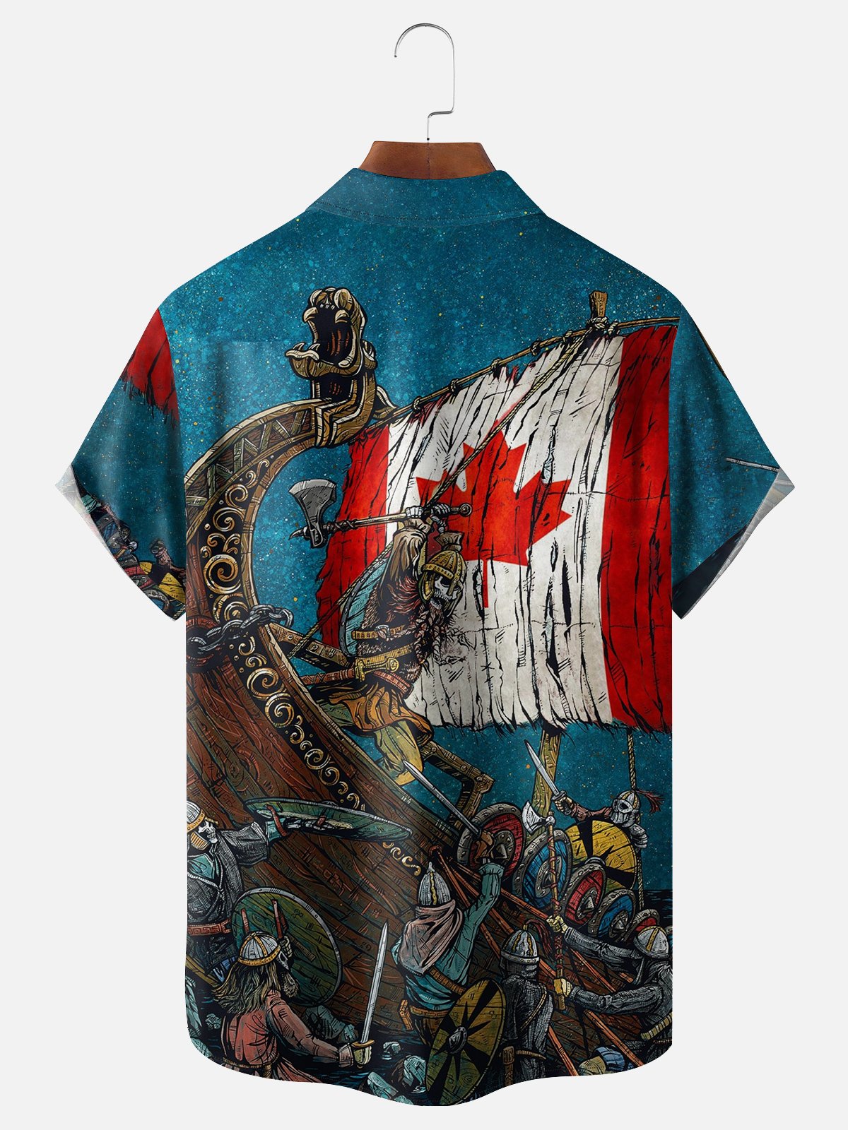 Skeleton Pirate Defense Hawaiian Shirt By David Lozeau