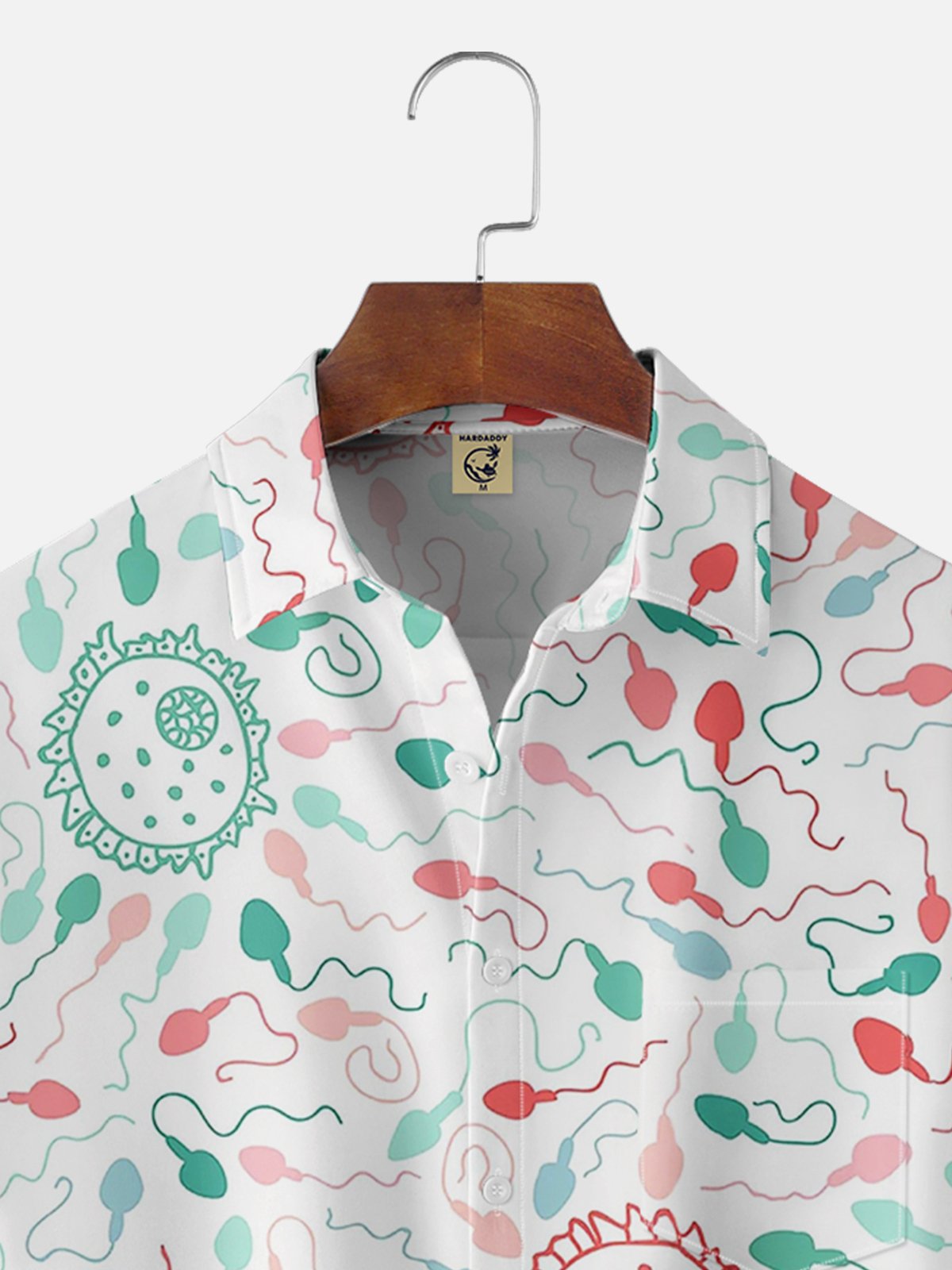 Moisture-wicking Beginning of Life Chest Pocket Hawaiian Shirt