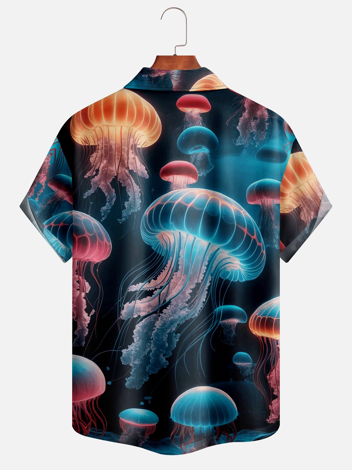 Moisture-wicking Jellyfish Hawaiian shirt