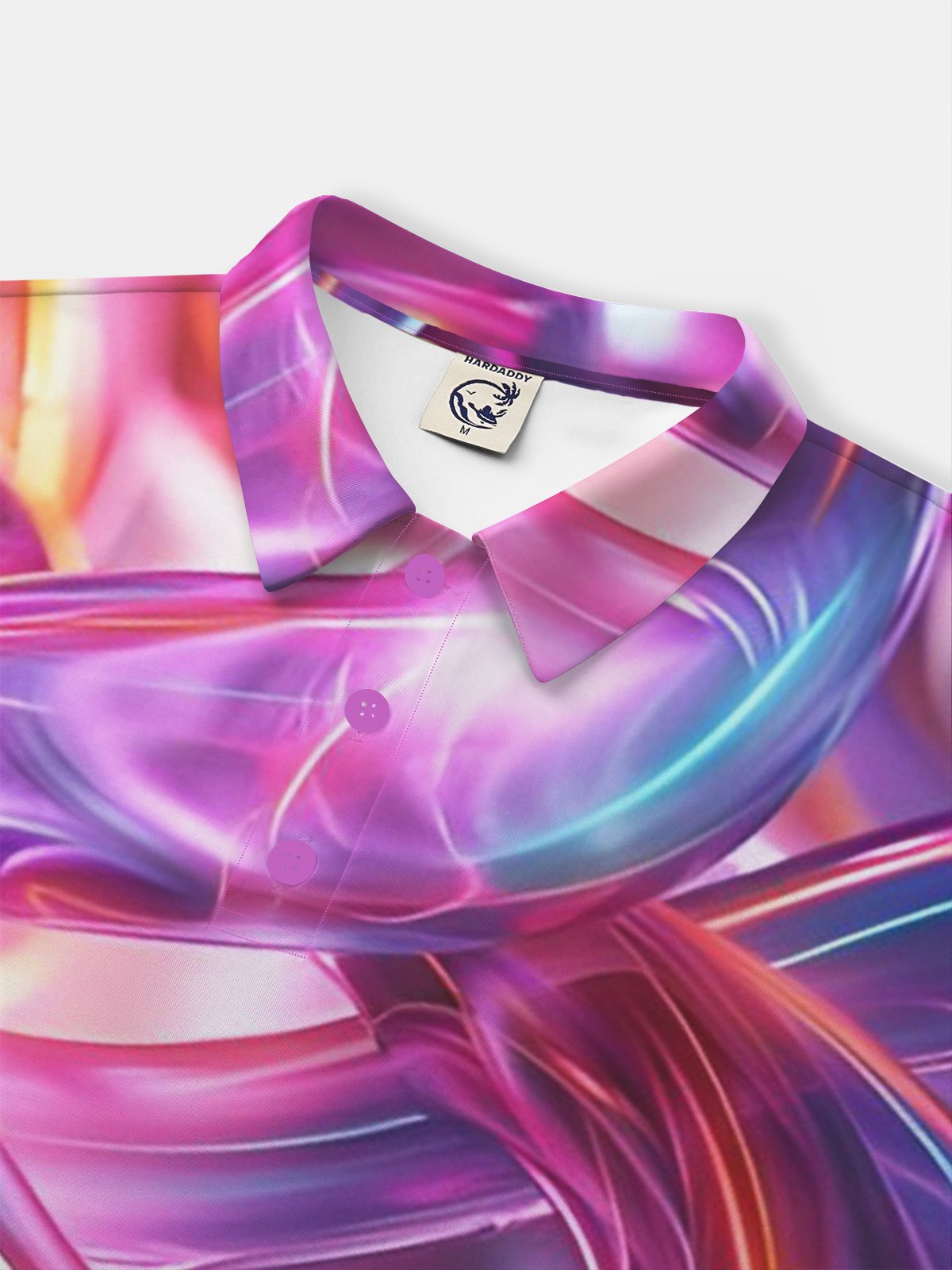 Moisture Wicking Golf Polo 3D Gradient Color Abstract Stripes