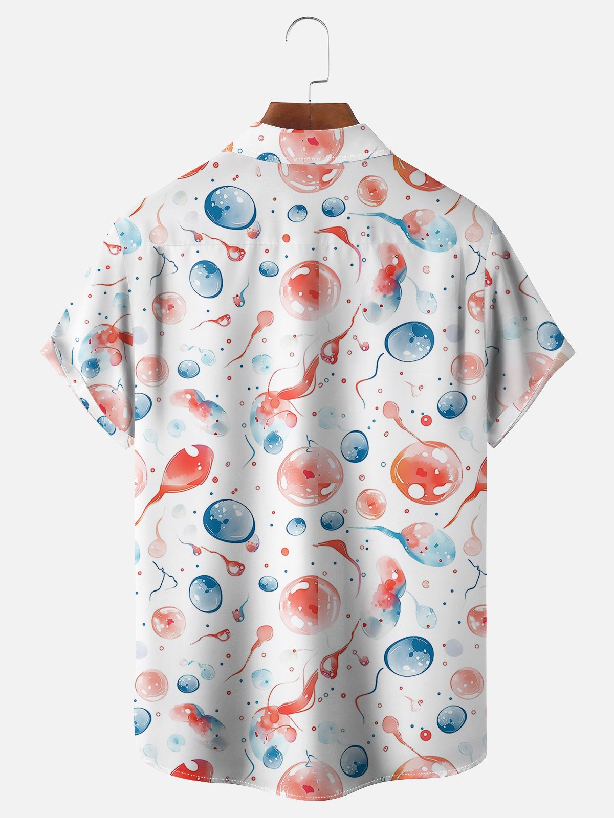 Moisture-wicking Art Life Source Chest Pocket Hawaiian Shirt