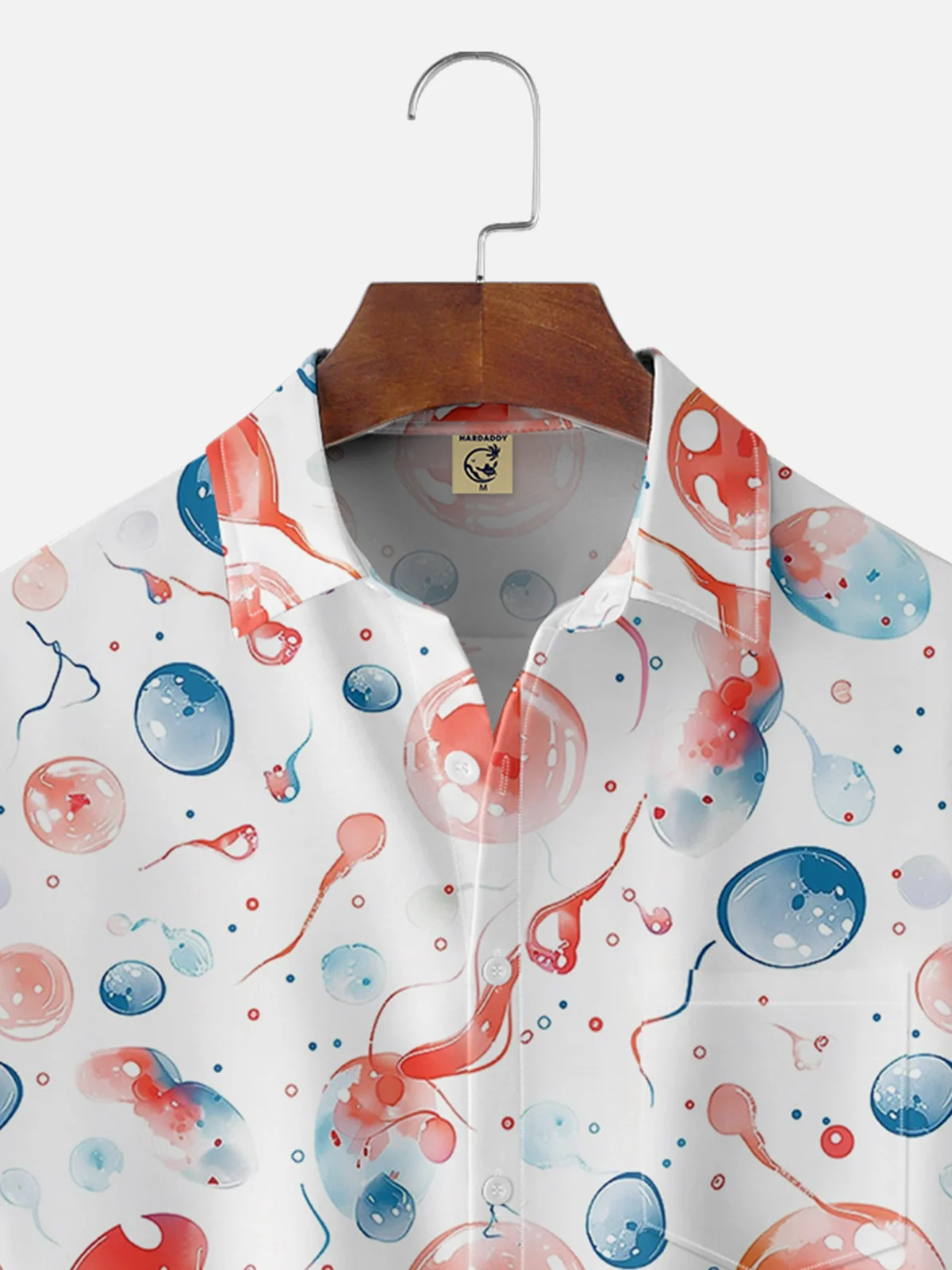 Moisture-wicking Art Life Source Chest Pocket Hawaiian Shirt