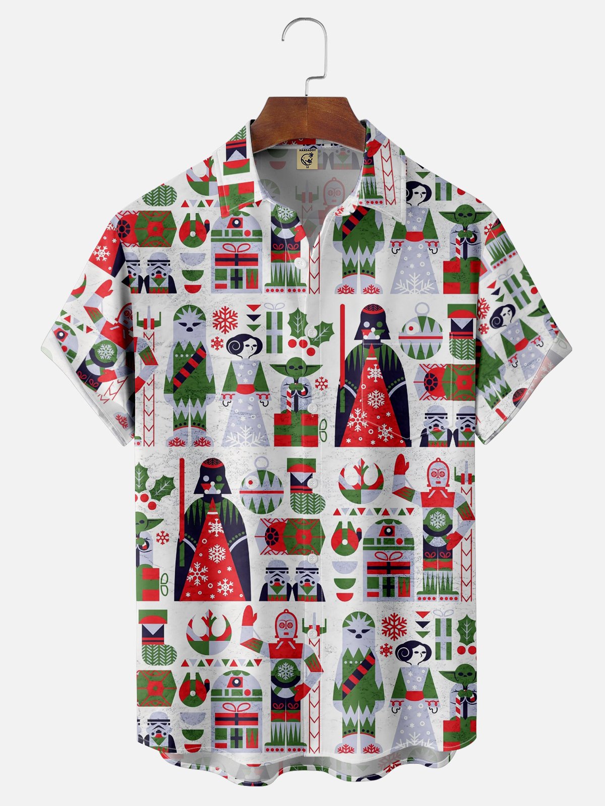 Christmas Chest Pocket Short Sleeve Shirt