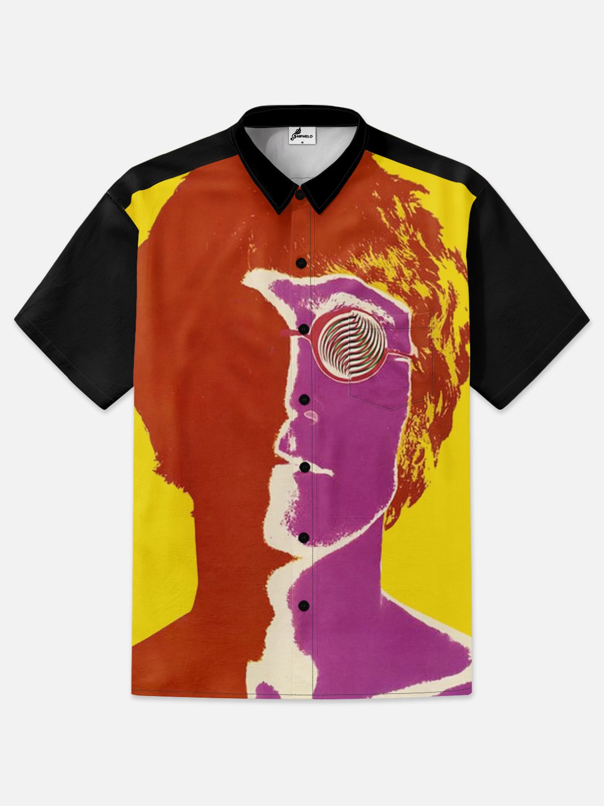 Moisture-wicking Psychedelic Art Portrait Hawaiian Shirt