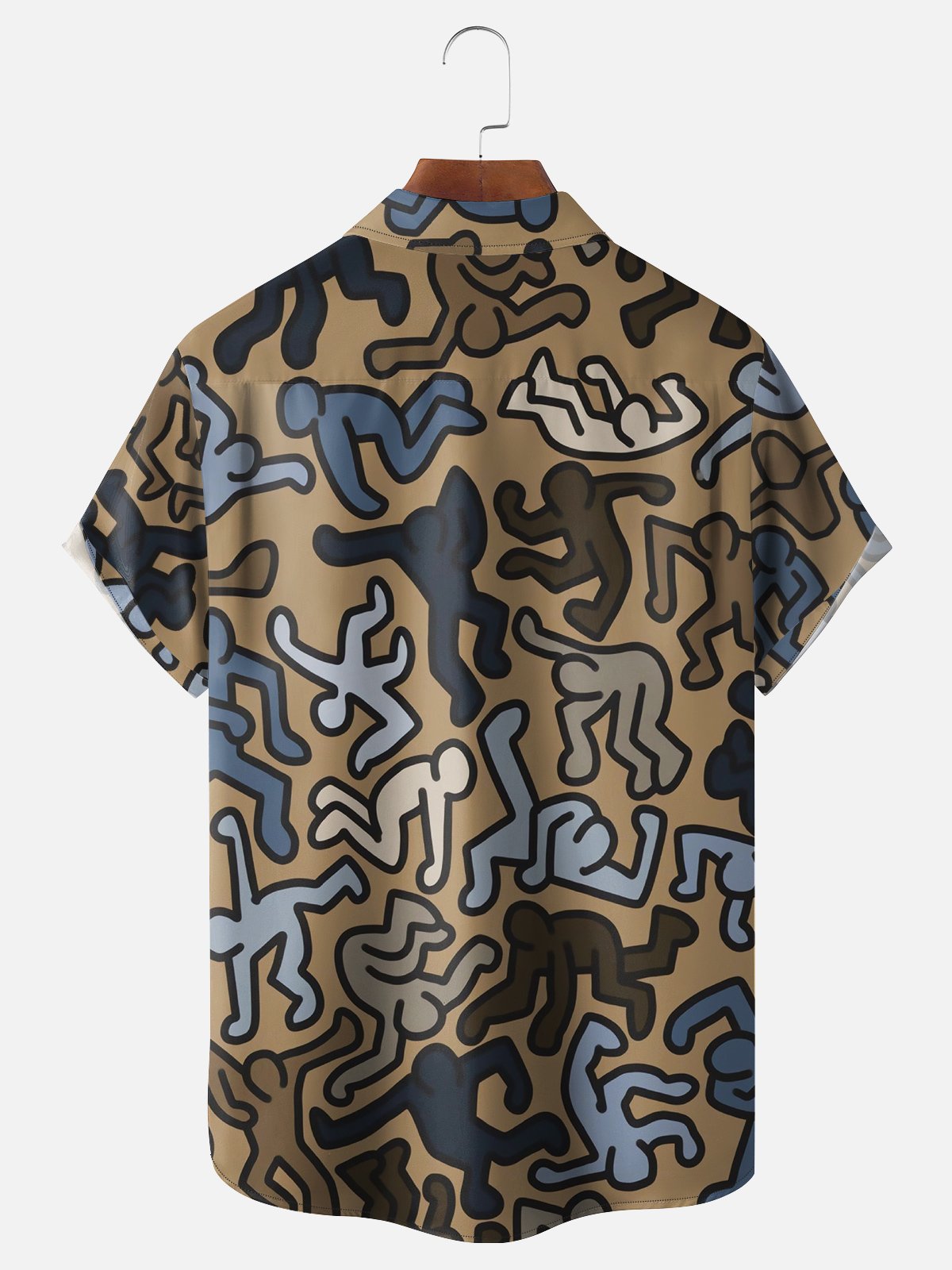 Moisture Wicking Abstract Hawaiian Shirt