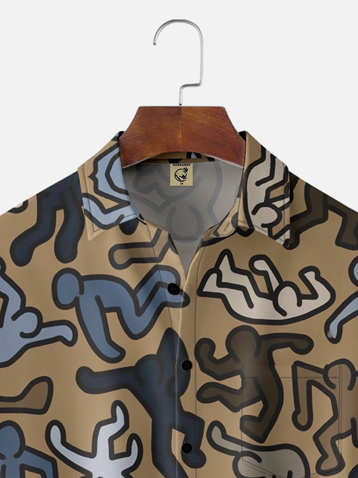 Moisture Wicking Abstract Hawaiian Shirt