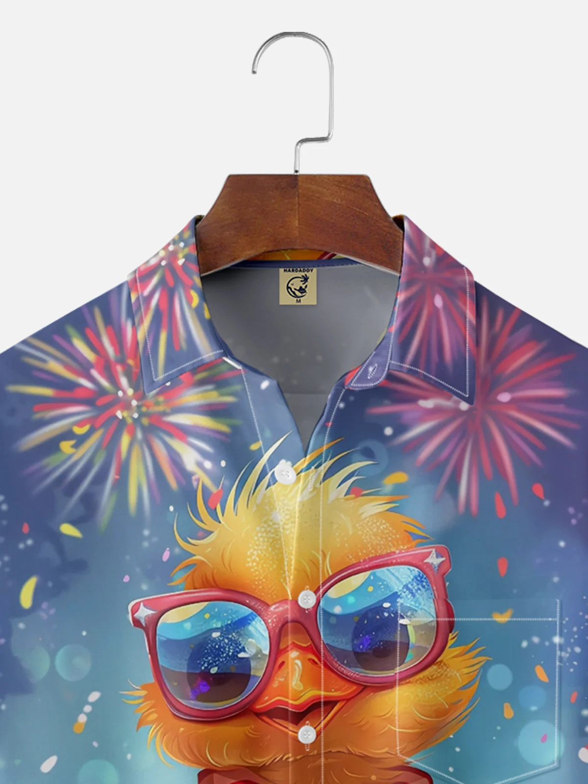 Moisture wicking "American Chicken" Hawaiian shirt