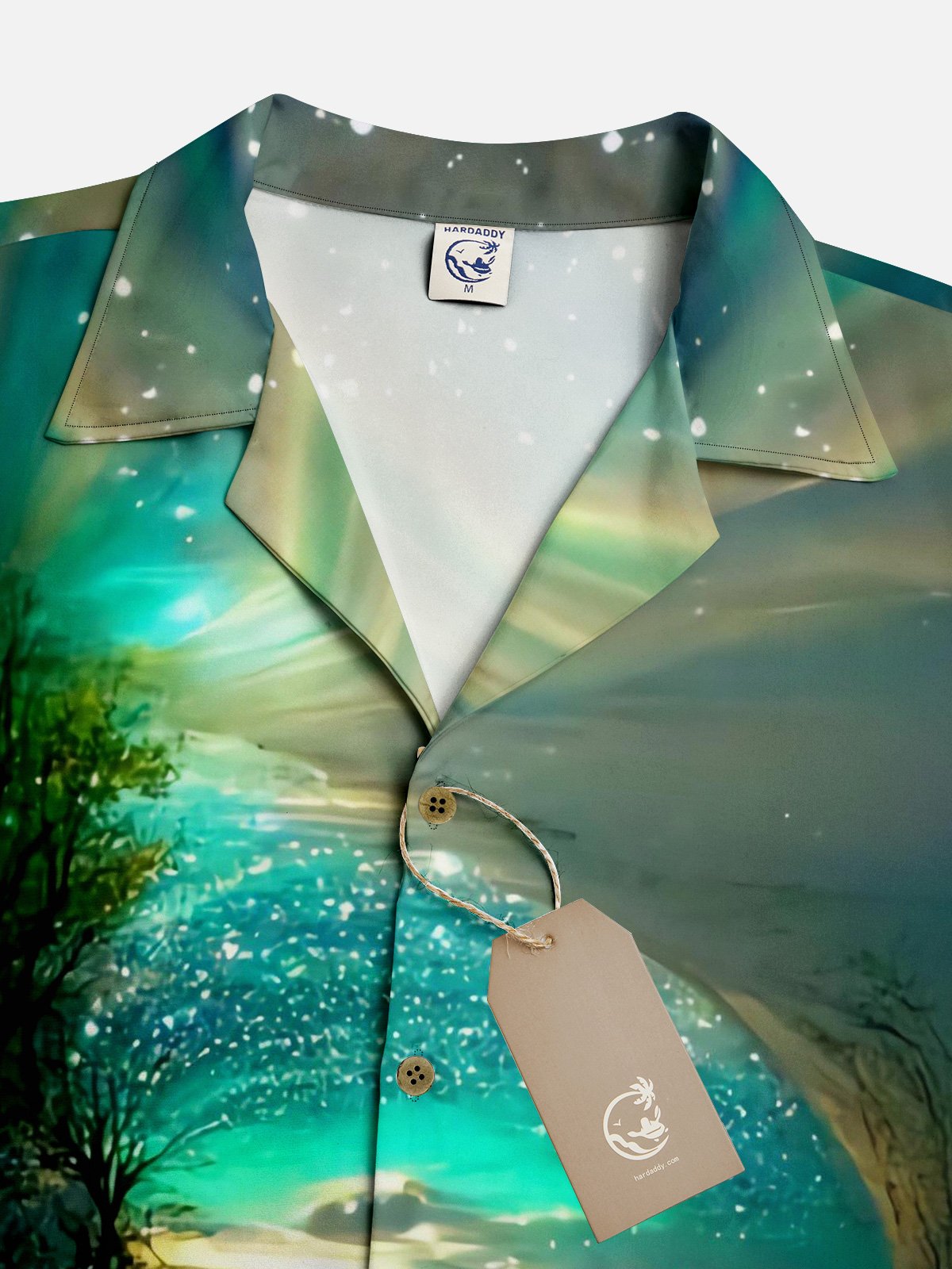 Moisture-wicking Light And Waves Hawaiian Shirt