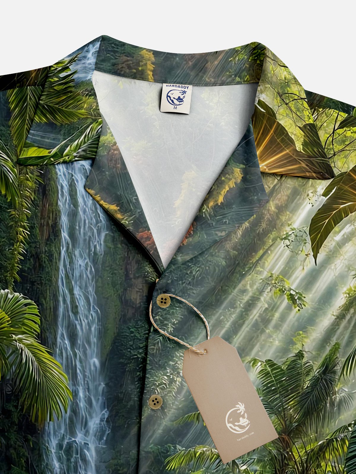 Moisture-wicking Rainforest Hawaiian Shirt