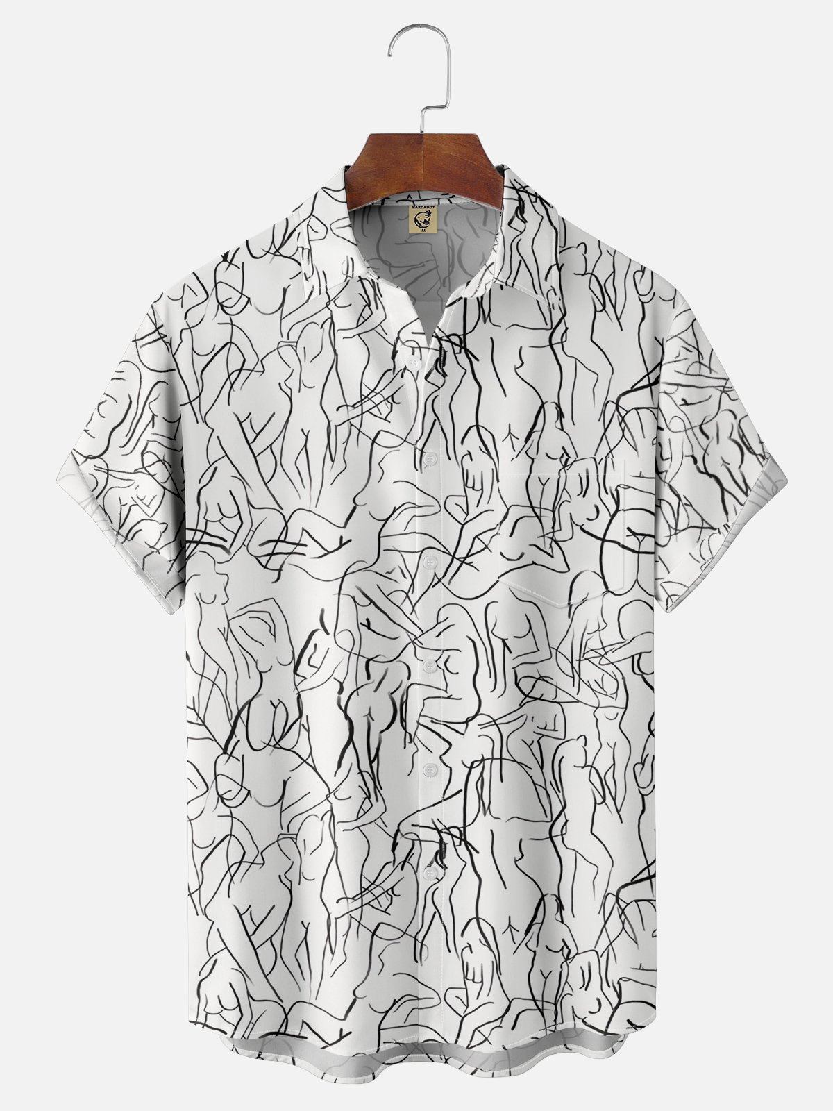 Moisture-wicking The Rhythm of Life Chest Pocket Hawaiian Shirt