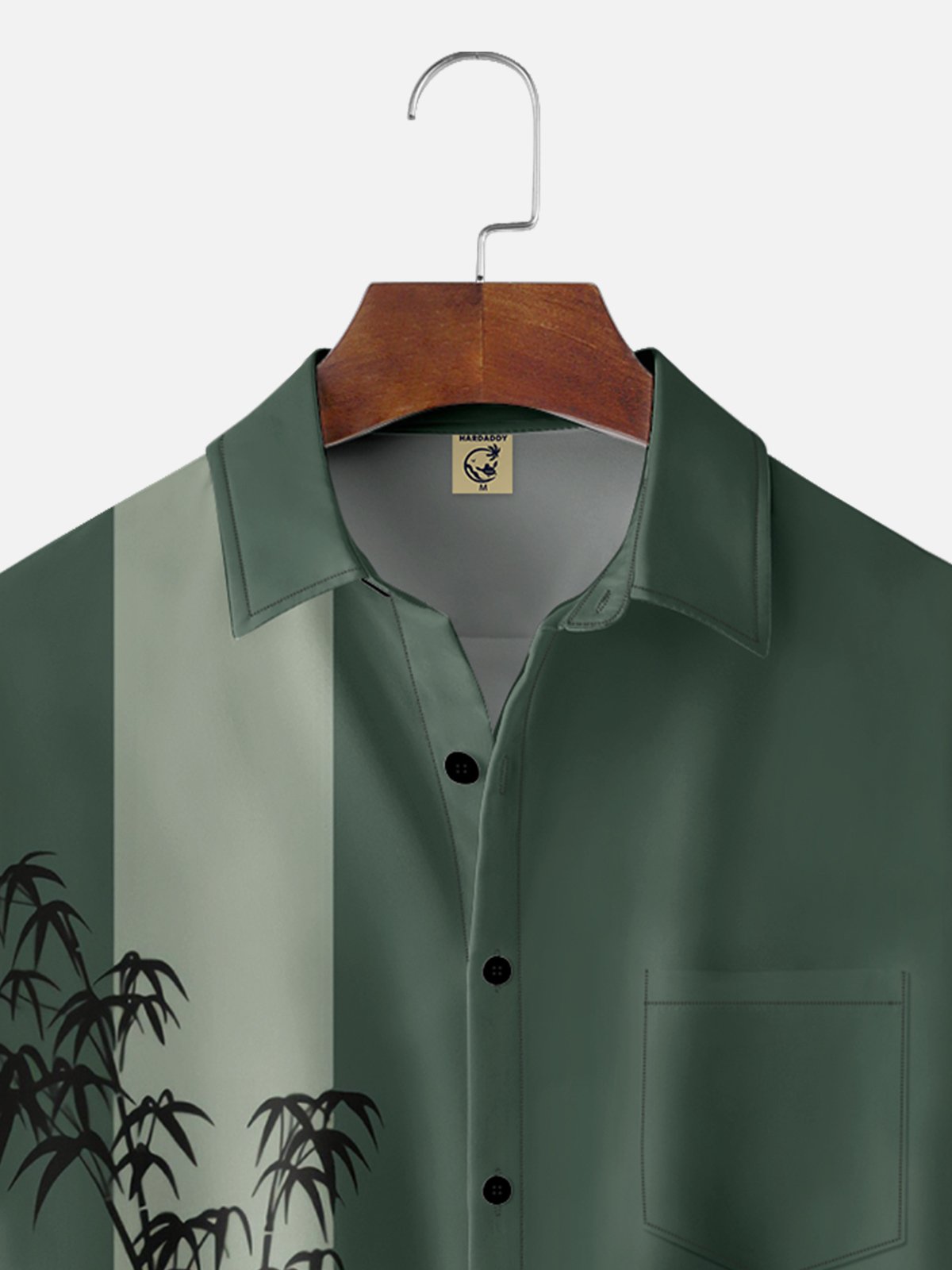 Moisture-wicking Breathable Bamboo Chest Pocket Bowling Shirt