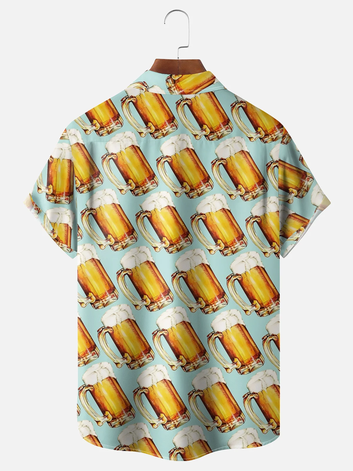 Moisture-wicking Beer To Your Heart's Content Chest Pocket Hawaiian Shirt