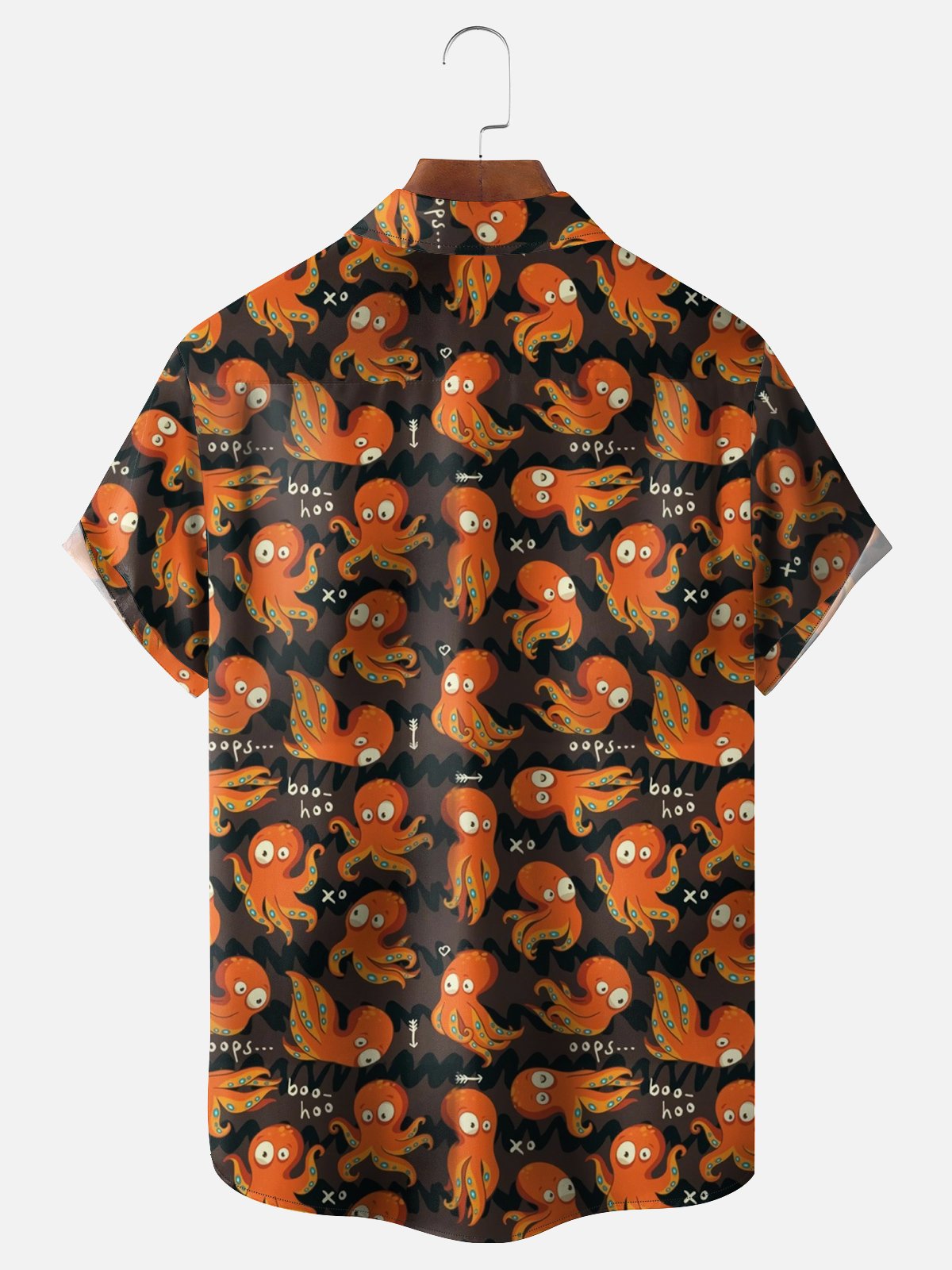 Moisture Wicking Octopus Hawaiian Shirt