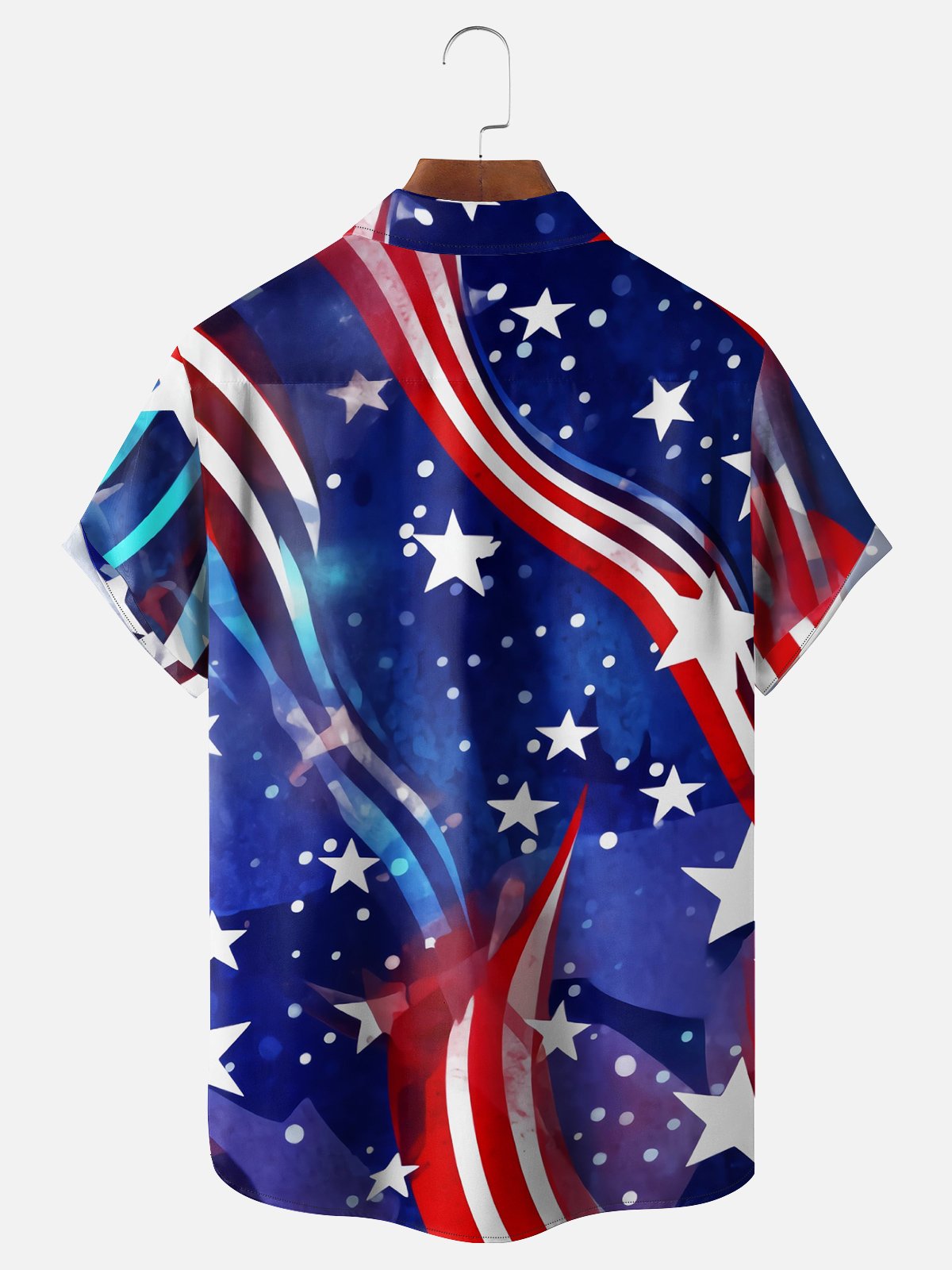 Moisture-wicking Breathable American Flag Casual Shirt