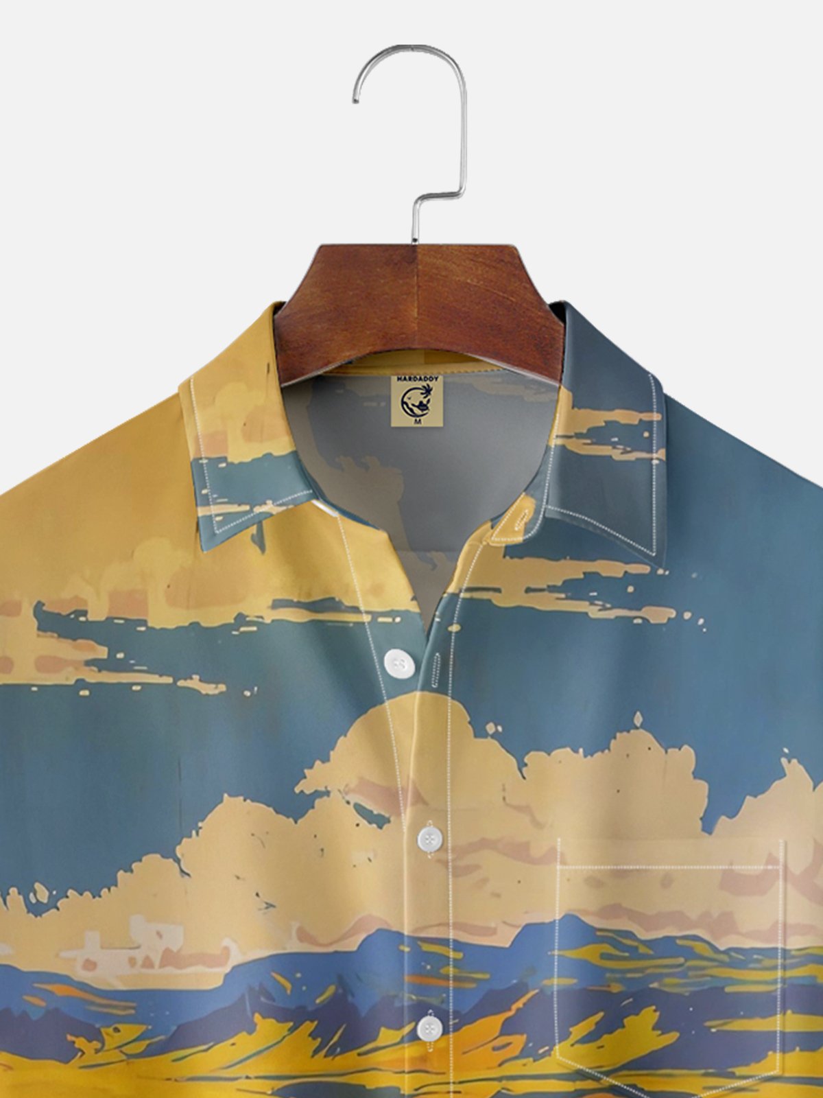 Moisture Wicking Farm Cowboy Scene Hawaiian Shirt