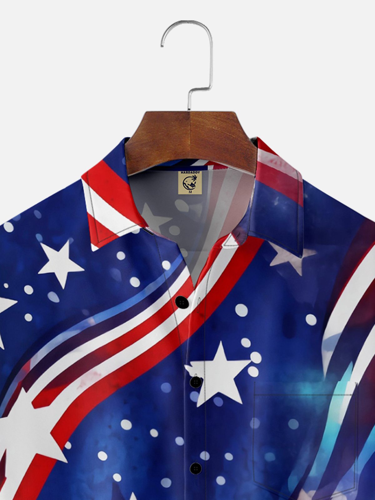 Moisture-wicking Breathable American Flag Casual Shirt