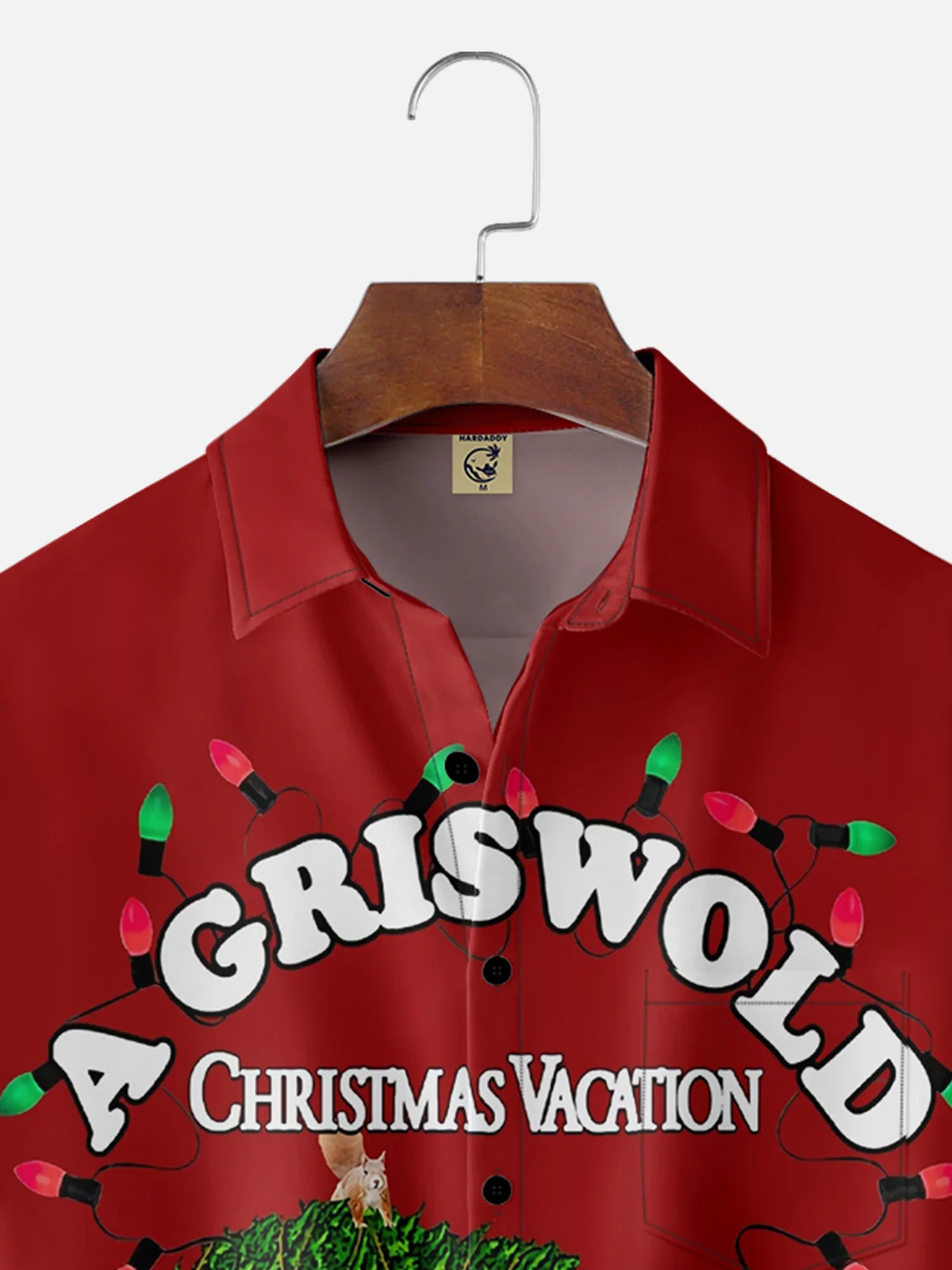 Moisture-wicking Griswold Christmas Chest Pocket Holiday Shirt