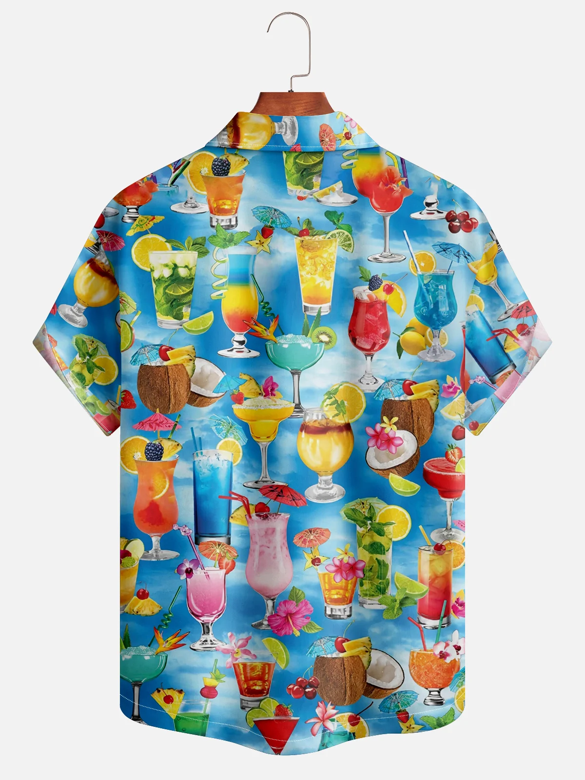 Moisture-wicking Cocktail Aloha Shirt