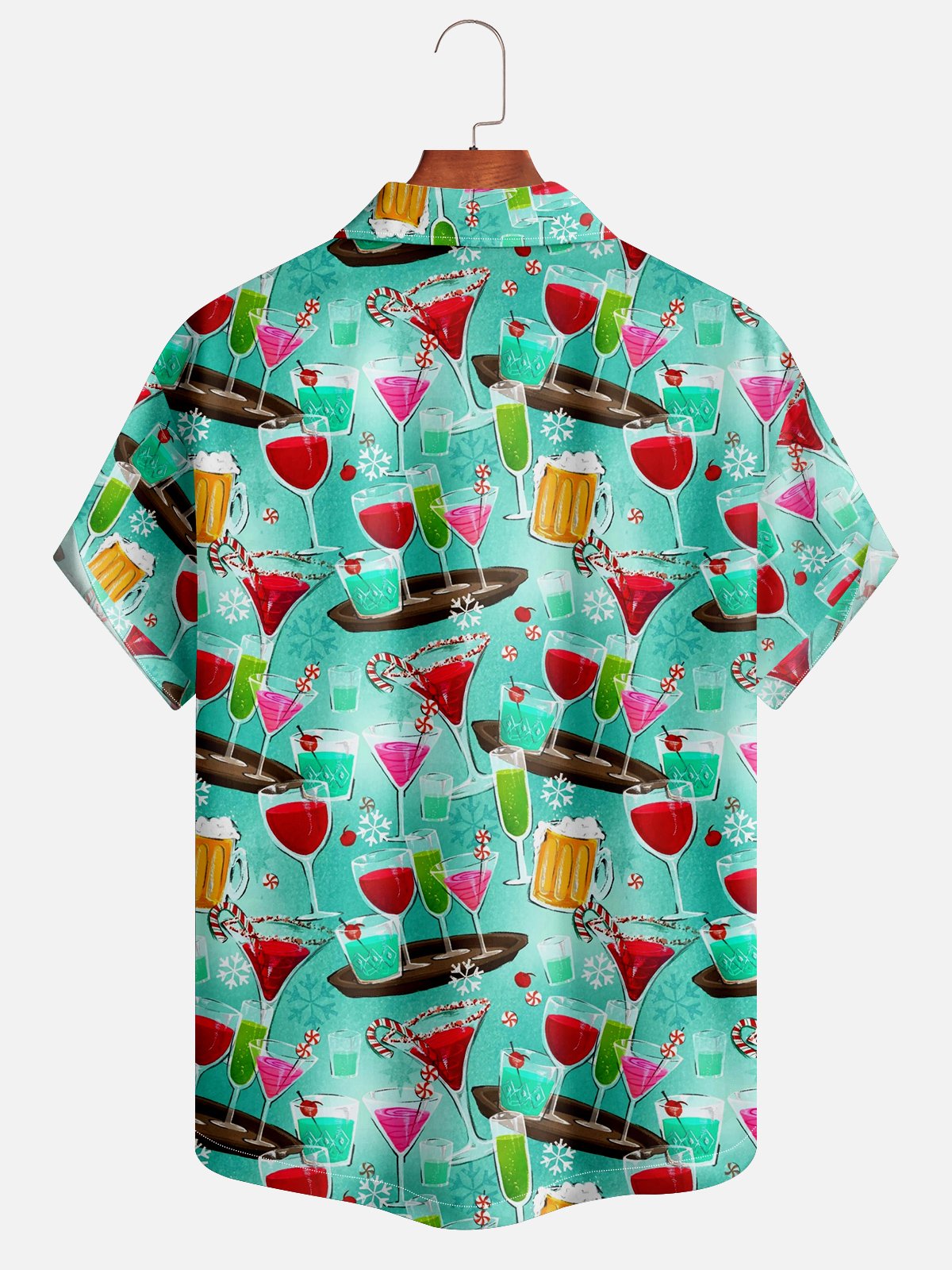 Moisture-wicking Cocktail Hawaiian Shirt