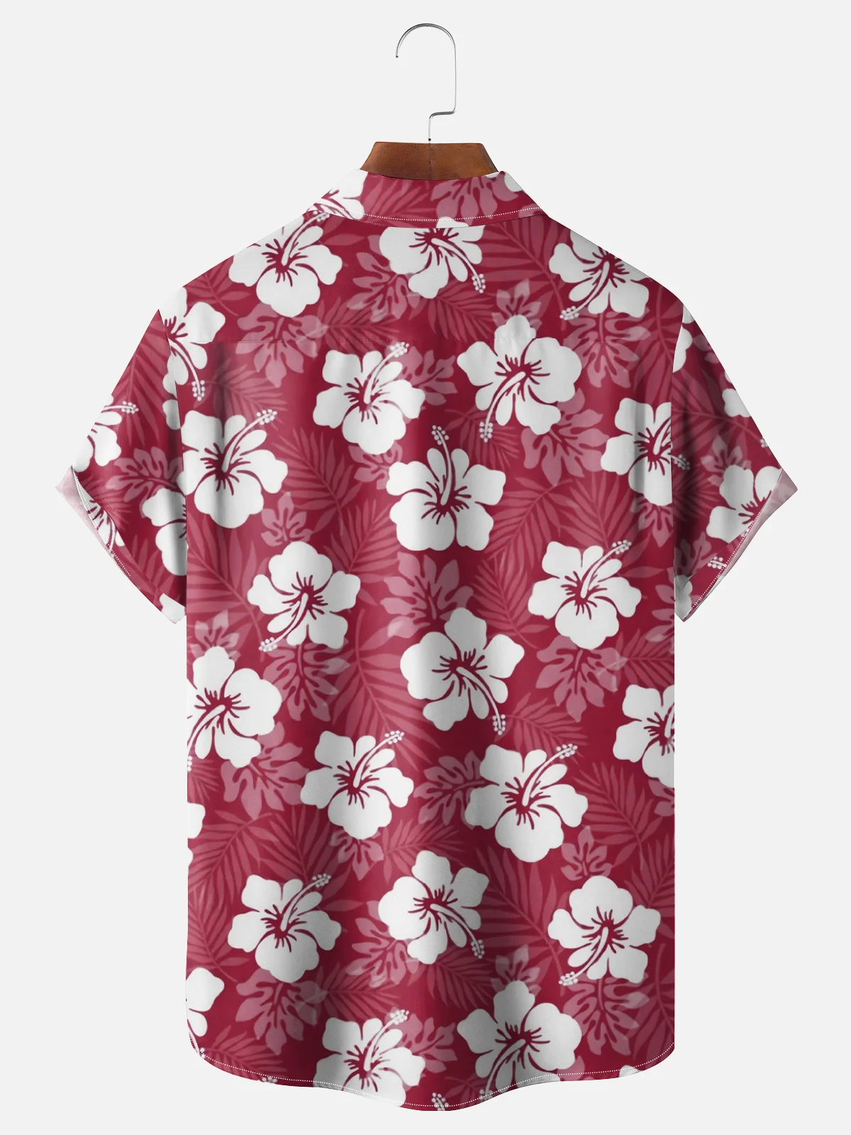 Moisture Wicking Tropical Floral Hawaiian Shirt