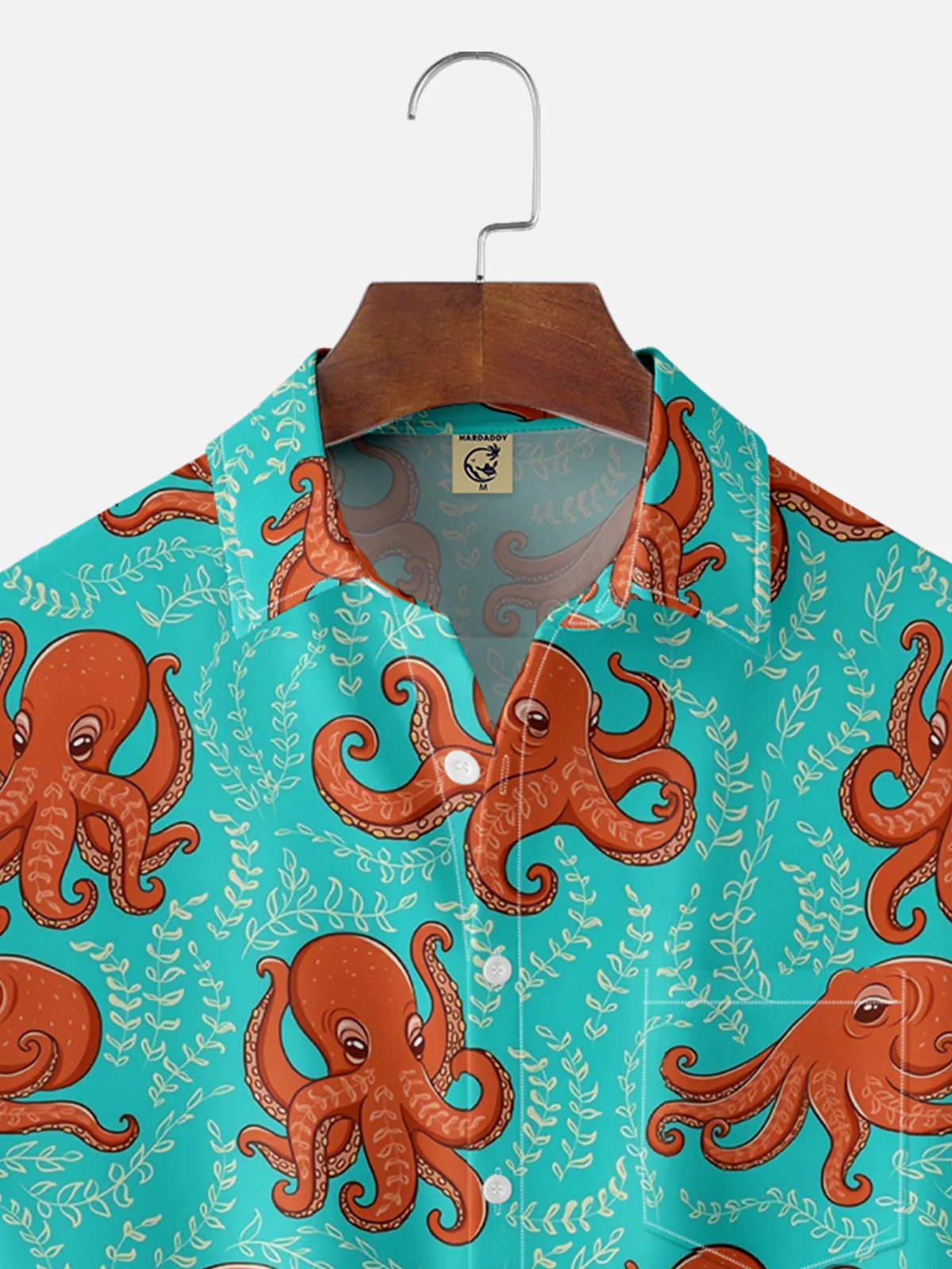 Moisture Wicking Octopus Hawaiian Shirt