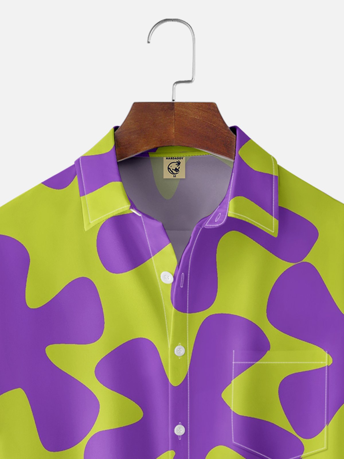 Moisture-wicking Starfish Abstract Art Chest Pocket Hawaiian Shirt