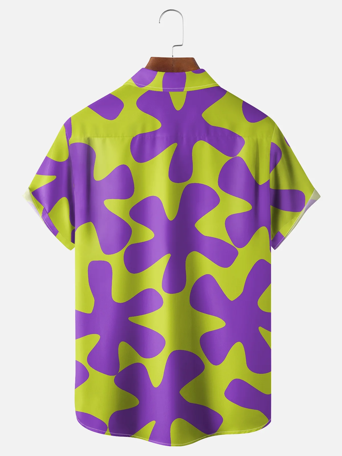 Moisture-wicking Starfish Abstract Art Chest Pocket Hawaiian Shirt