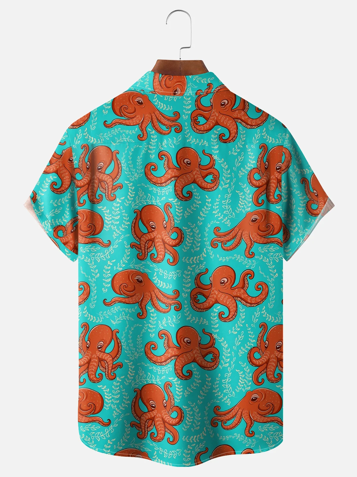 Moisture Wicking Octopus Hawaiian Shirt