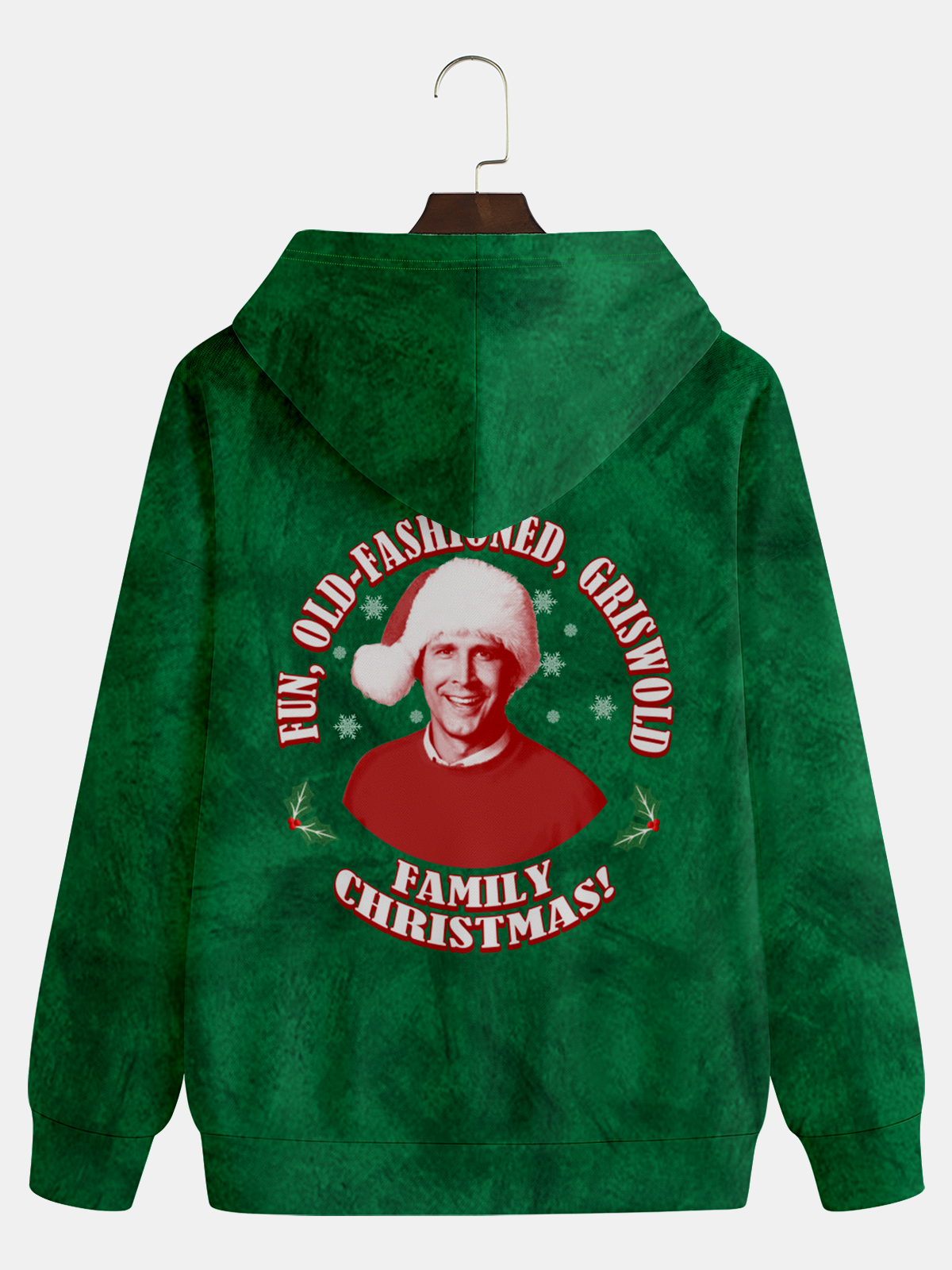 Moisture-wicking GRISWOLD Portrait Illustration Hooded Long Sleeve Sweatshirt