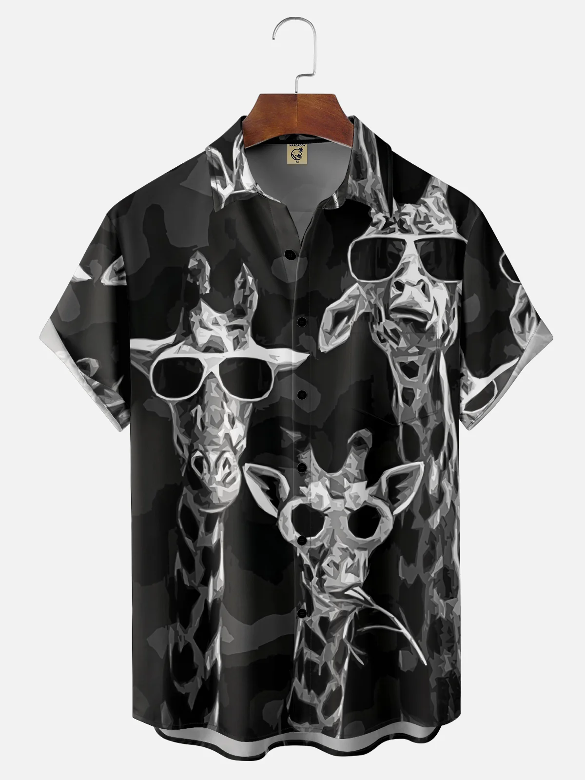 Moisture-wicking Girafe Chest Pocket Casual Shirt