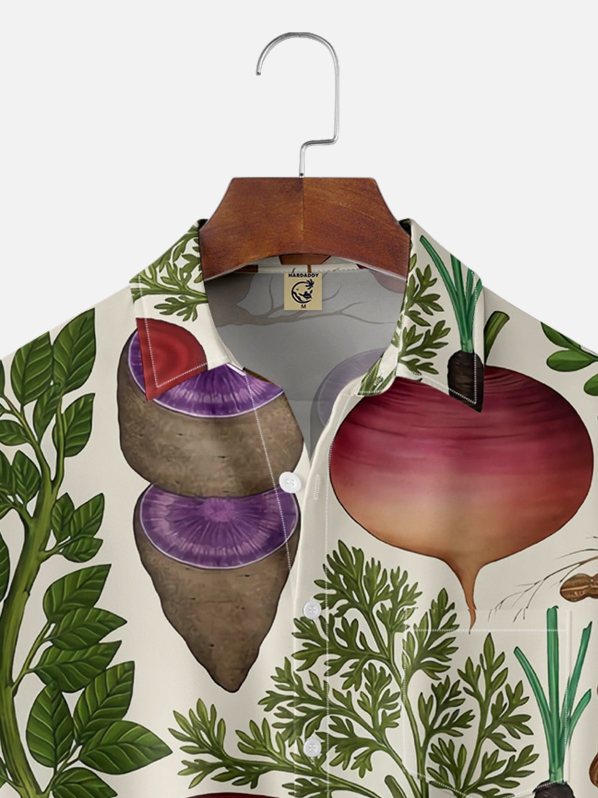 Moisture-wicking Onion Radish Sweet Potato Chest Pocket Casual Shirt