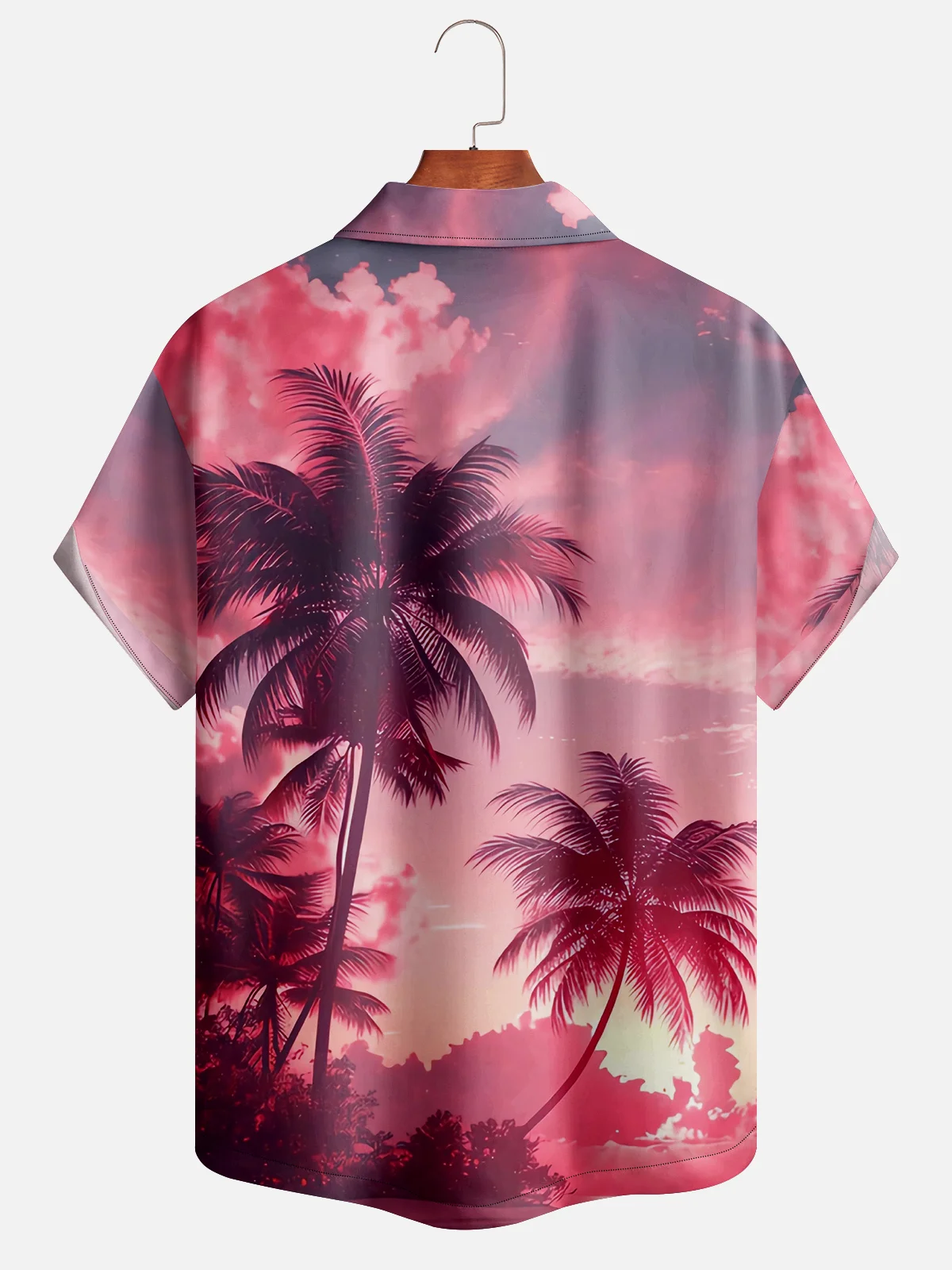 Moisture-wicking Coconut Tree Aloha Shirt