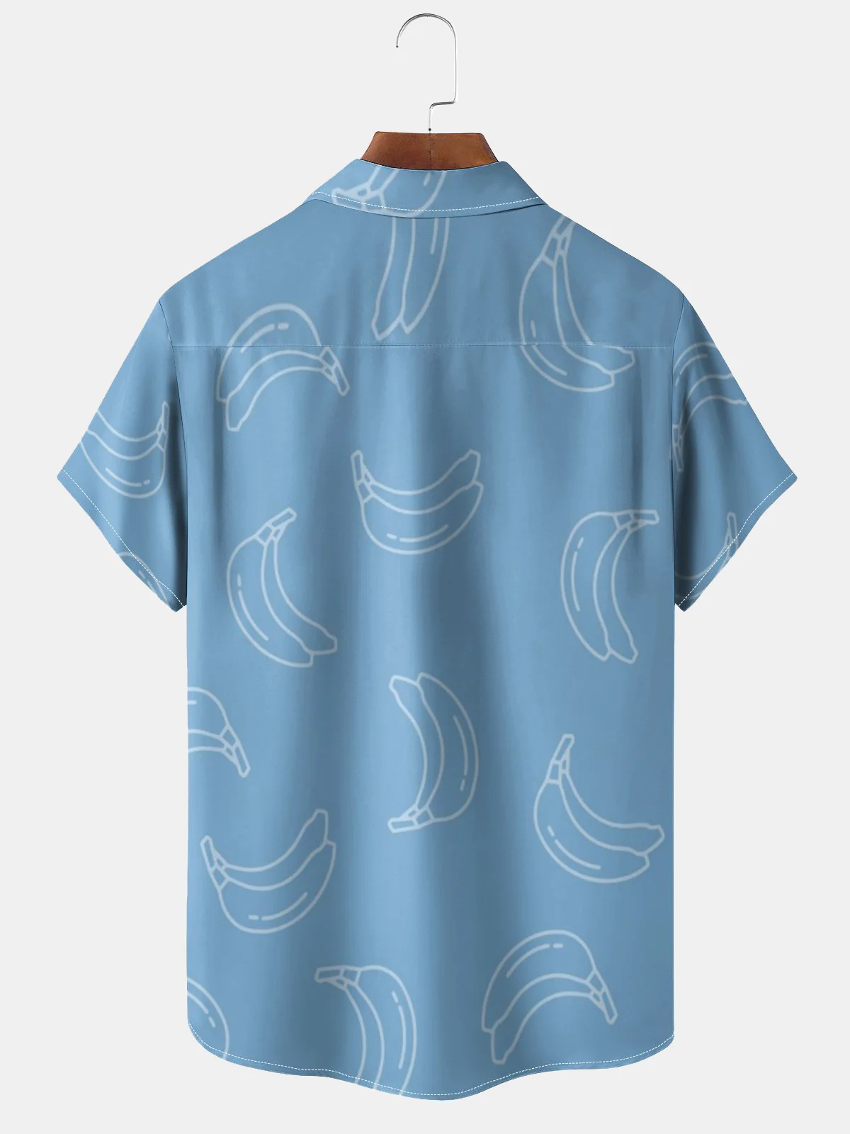 Moisture-wicking Monkey Banana Chest Pocket Hawaiian Shirt