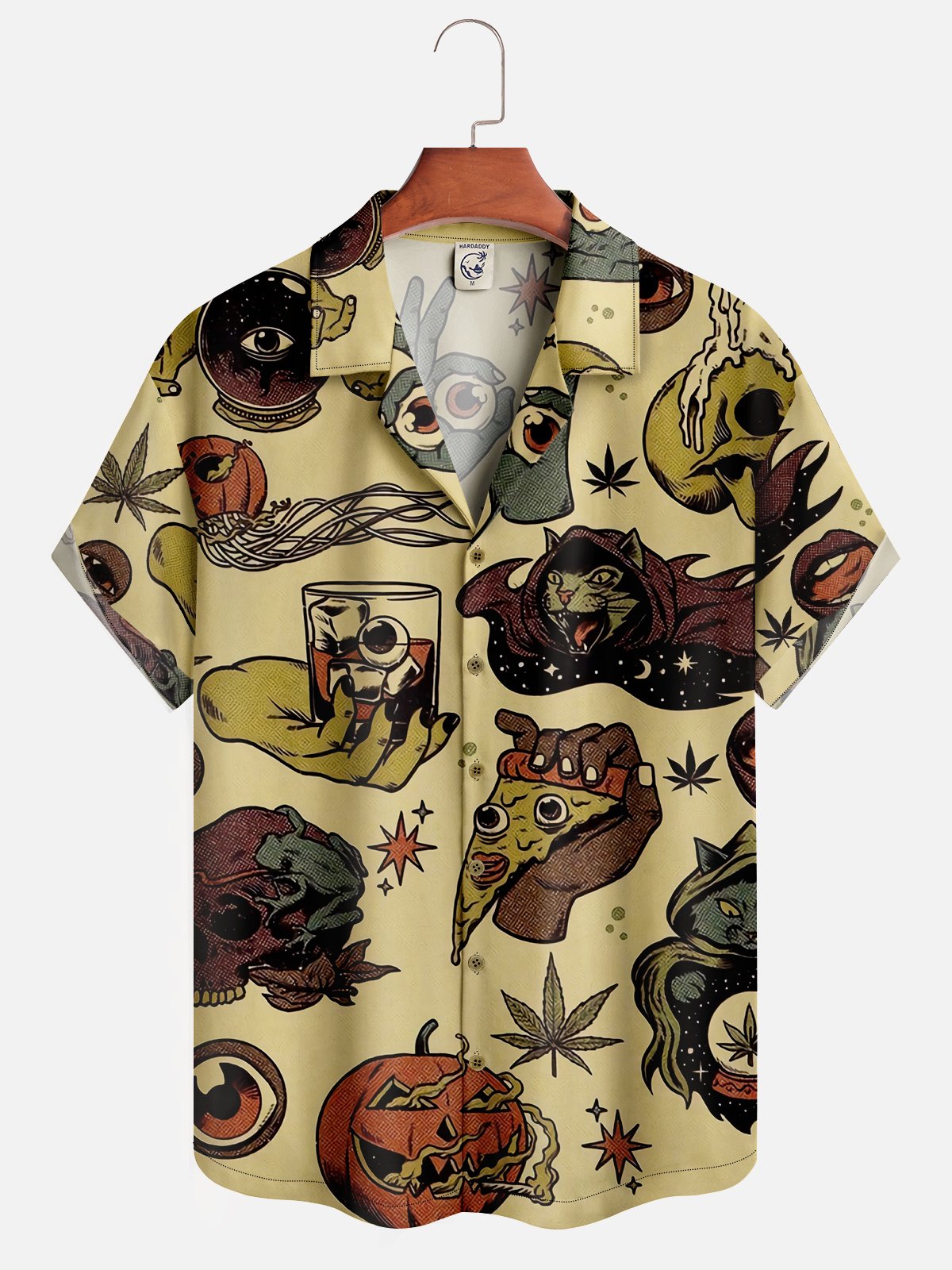 Moisture-wicking Halloween Aloha Shirt