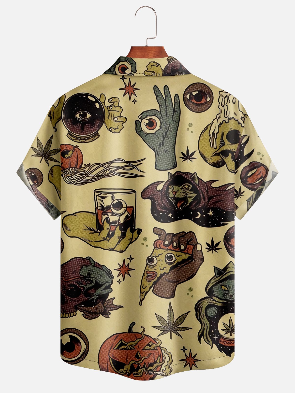 Moisture-wicking Halloween Aloha Shirt