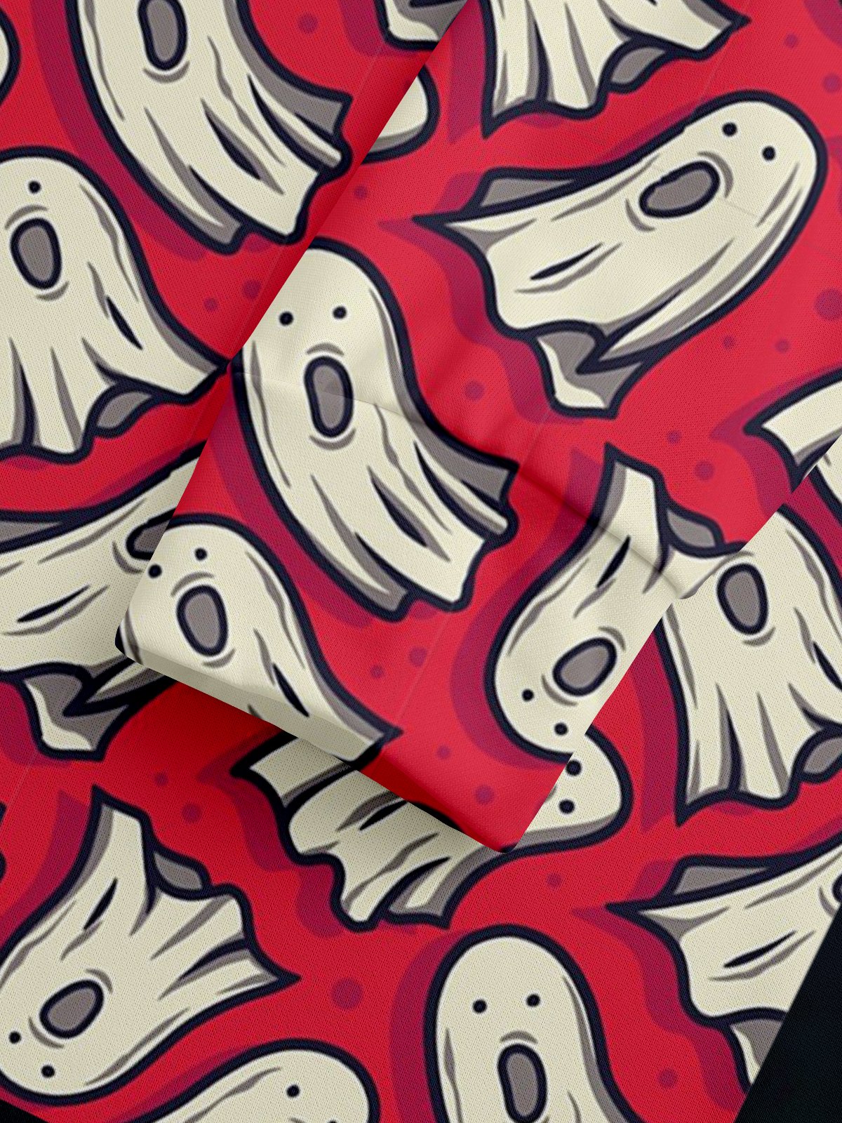 Sticker Ghost Hooded Long Sleeve Sweatshirt