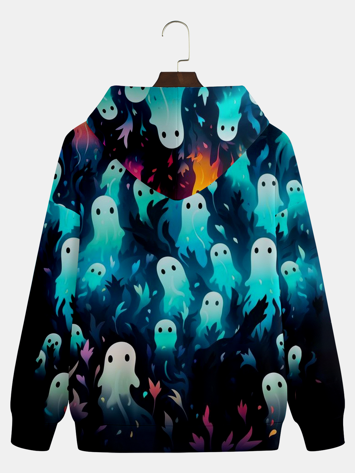 Ghost Carnival Hooded Long Sleeve Sweatshirt