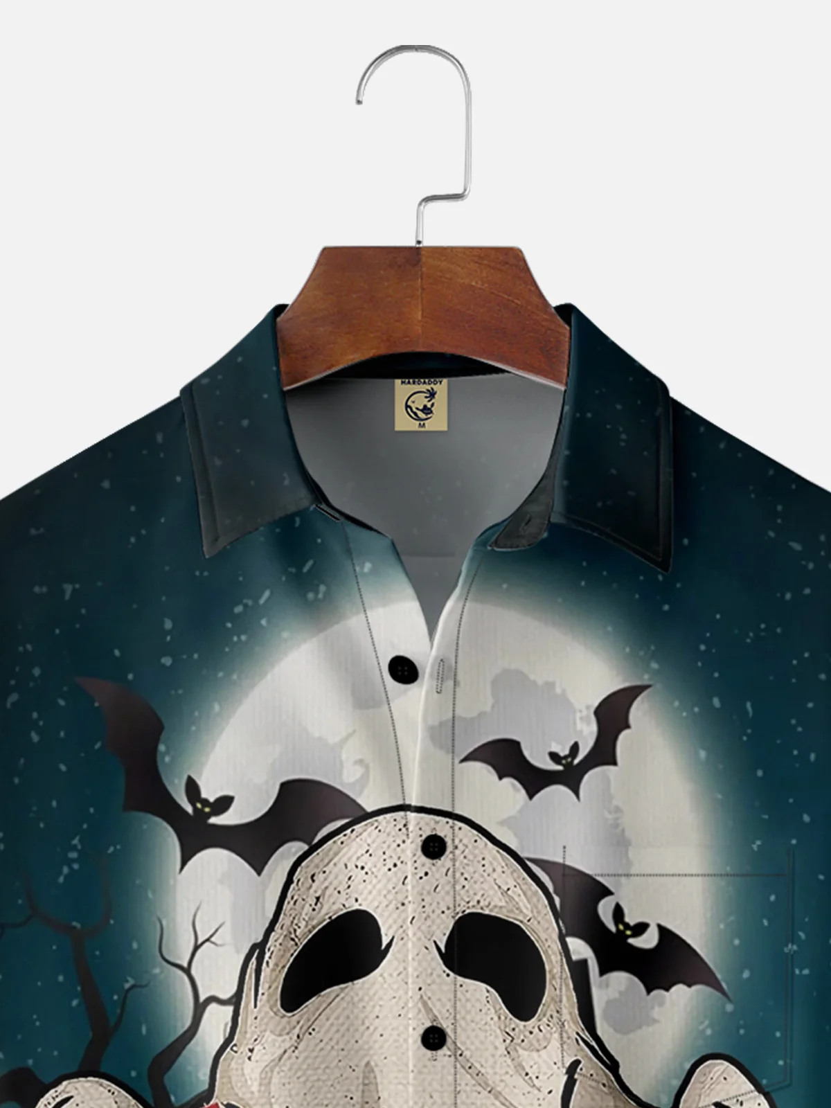 Moisture Wicking Halloween Ghost Hawaiian Shirt