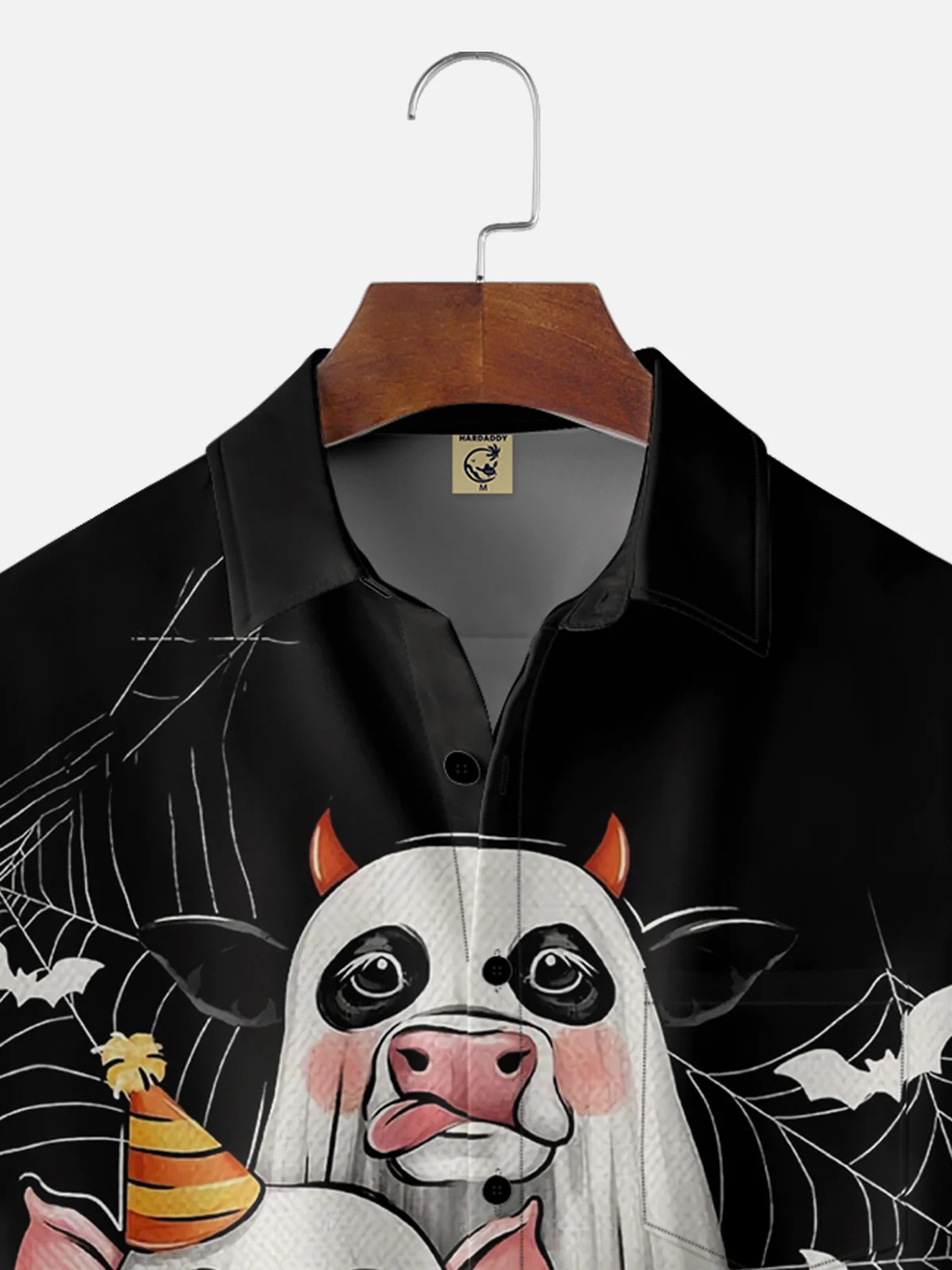 Moisture Wicking Halloween Ghost Dog Pig Hawaiian Shirt