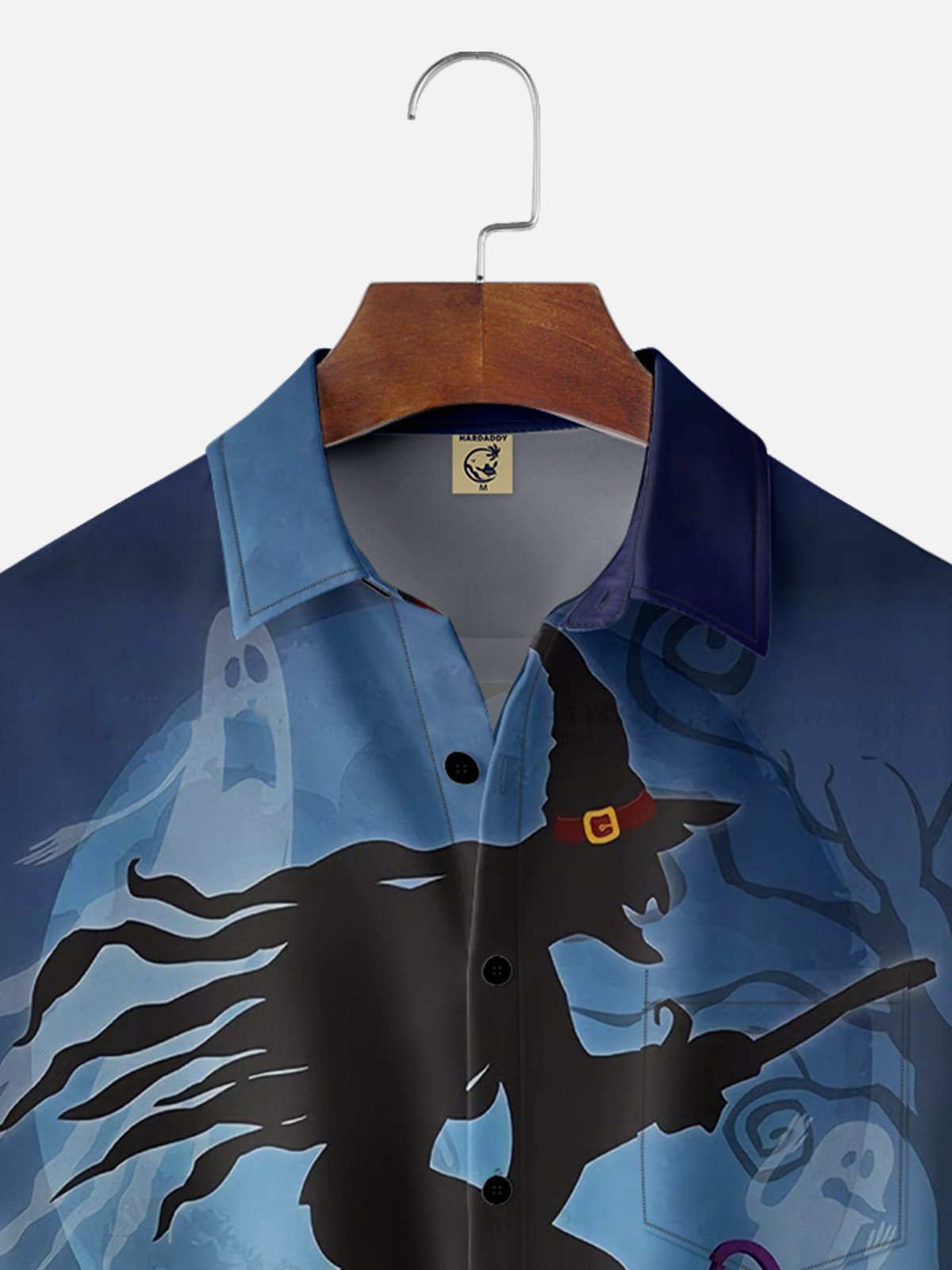 Moisture Wicking Halloween Witch Hawaiian Shirt